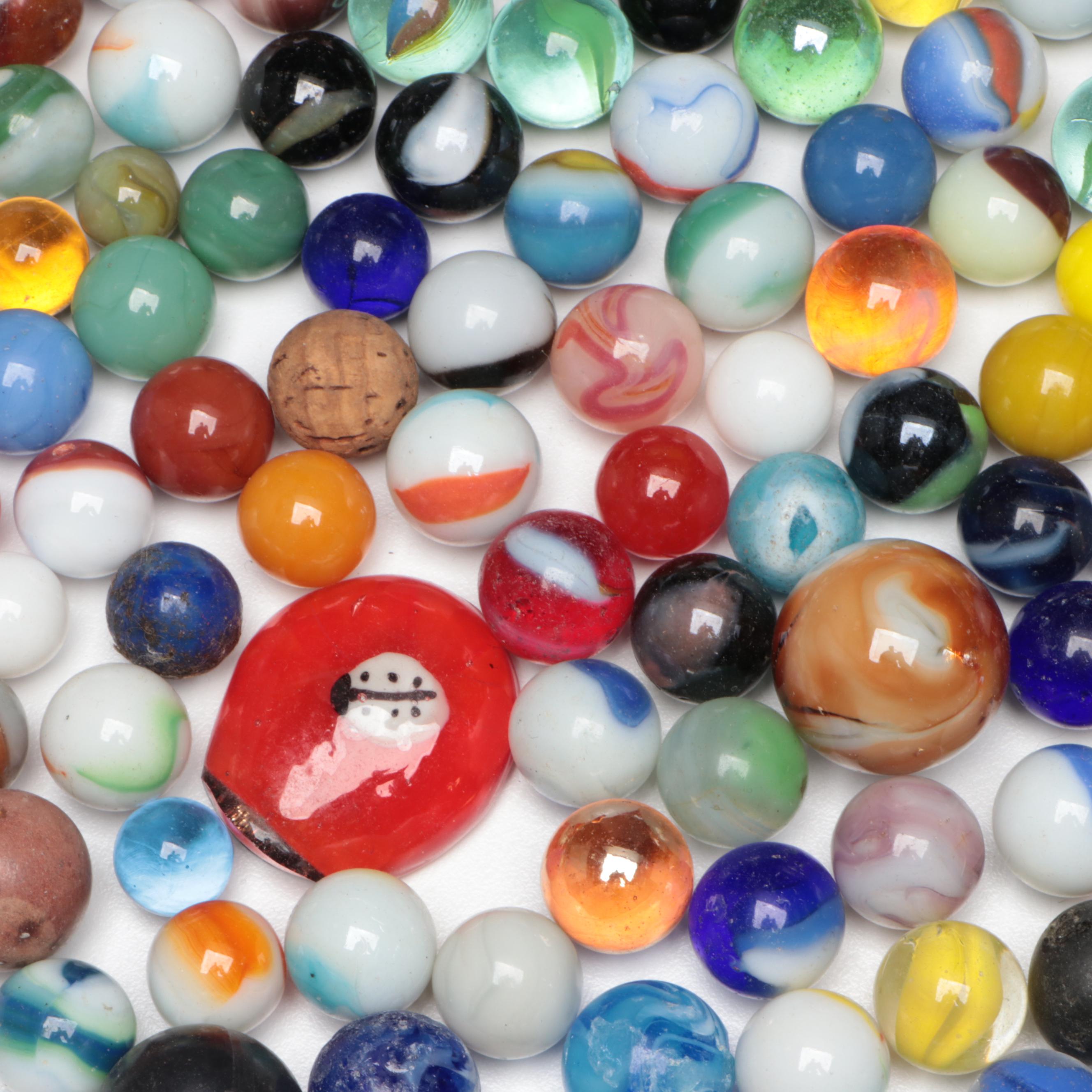 Coca-Cola, Pepsi, Gasoline Alley with Uranium and Other Glass Marbles