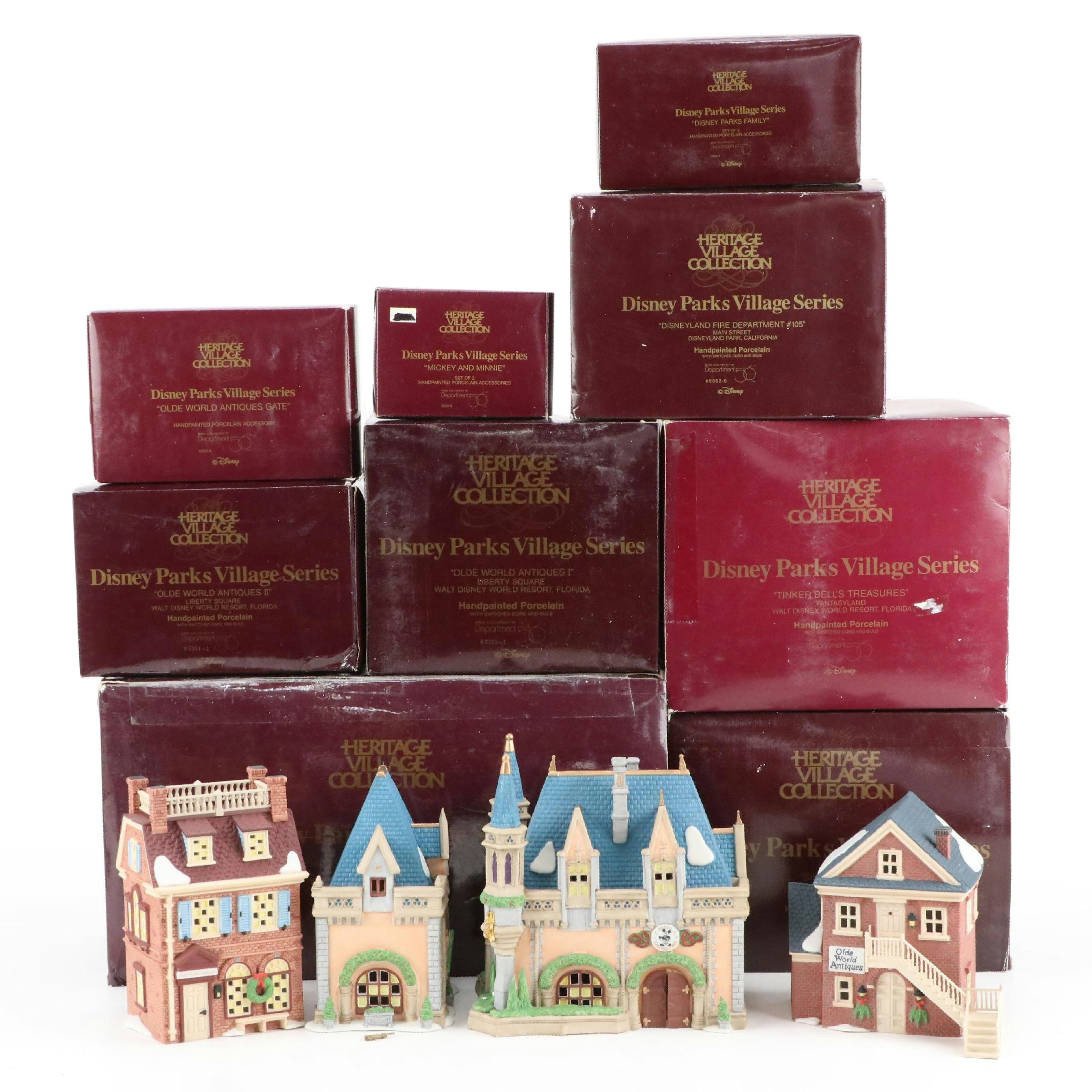 Department 56 Heritage Village "Disney Parks Village" Series Porcelain Figurines