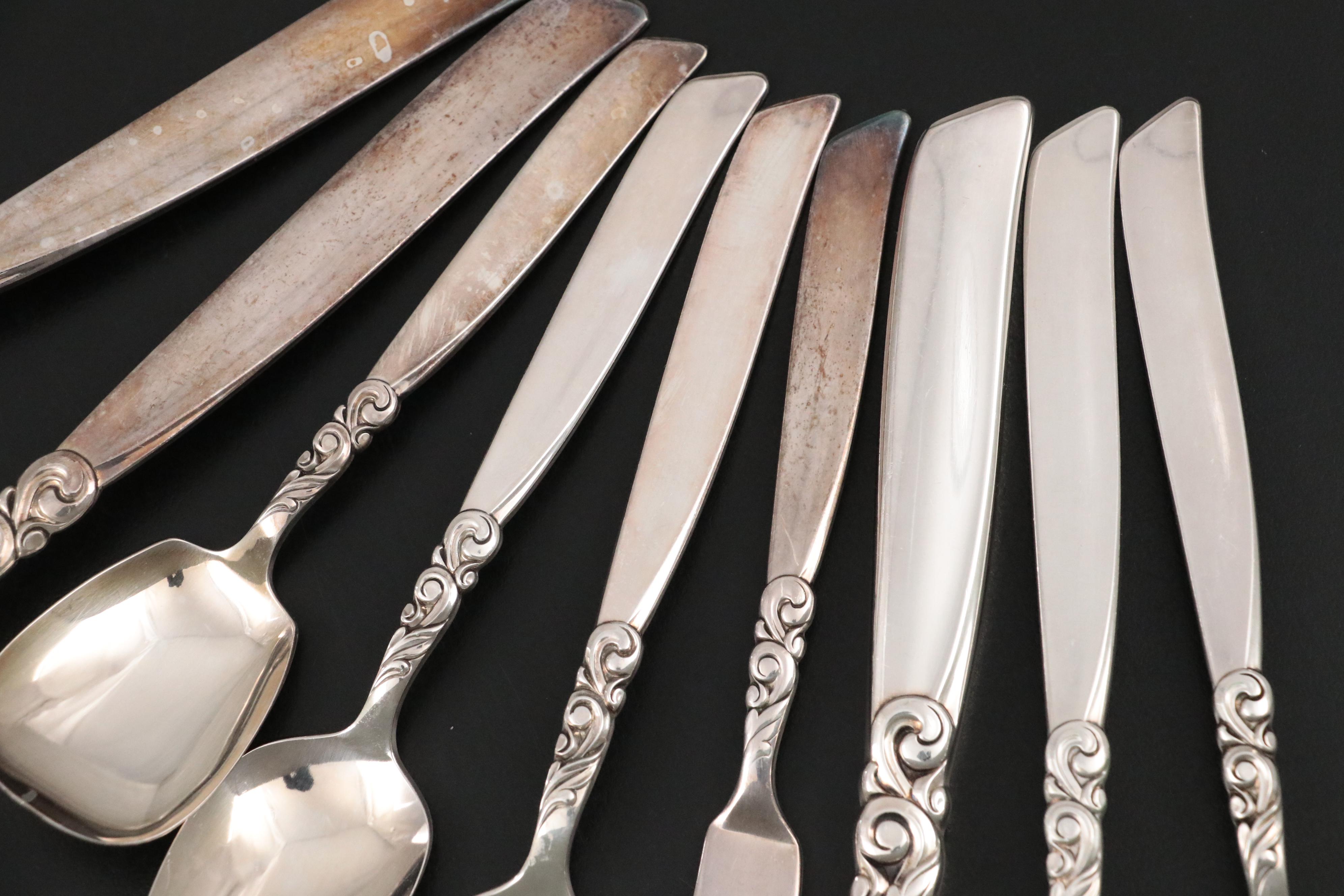 Oneida Community Silver Plate "South Seas" Flatware and Serving Utensils