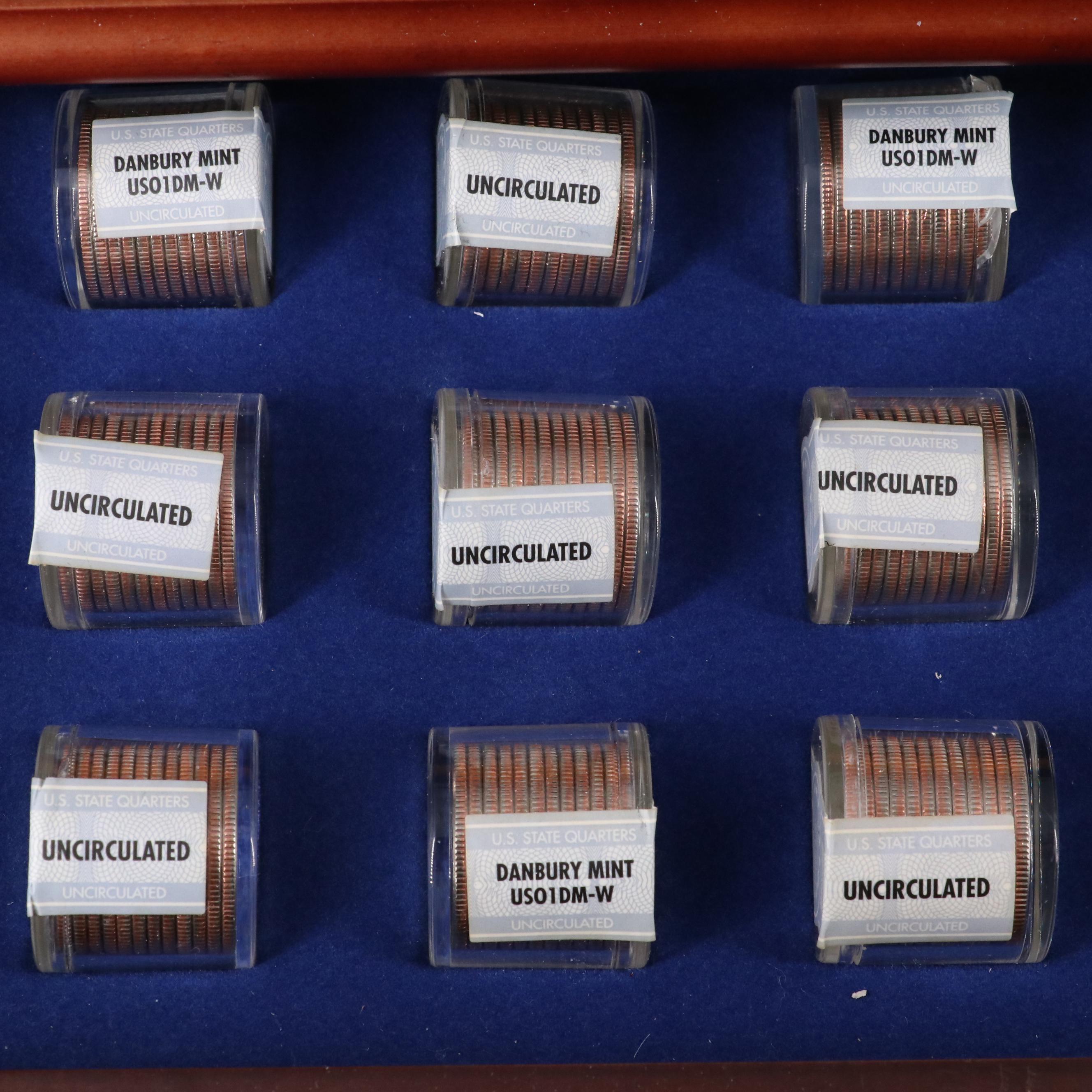 Complete Set of 56 Different State and Territories Quarters With 728 Coins