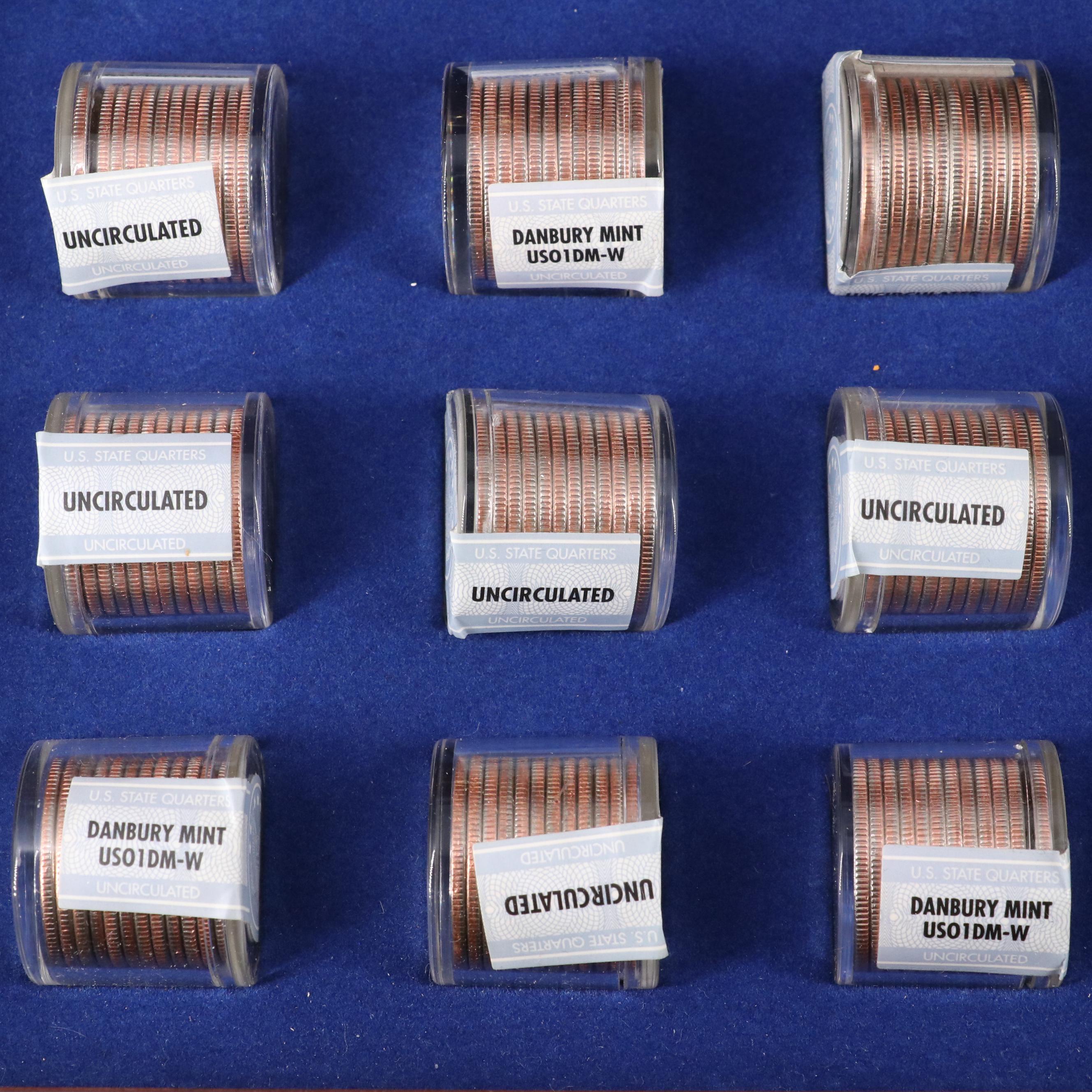 Complete Set of 56 Different State and Territories Quarters With 728 Coins