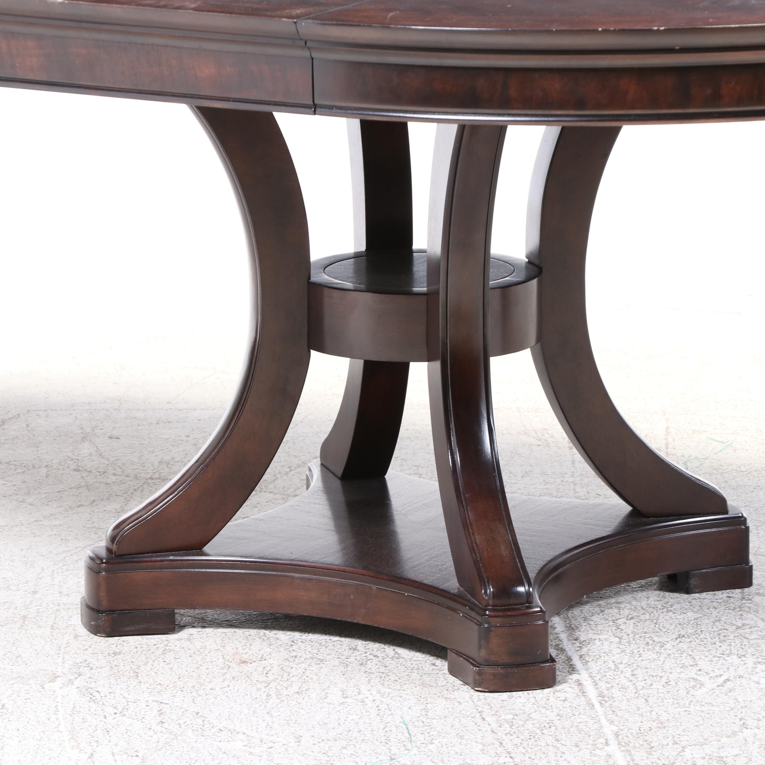 Seven-Piece Havertys "Astor Park" Dining Set in Dark Cherry Finish