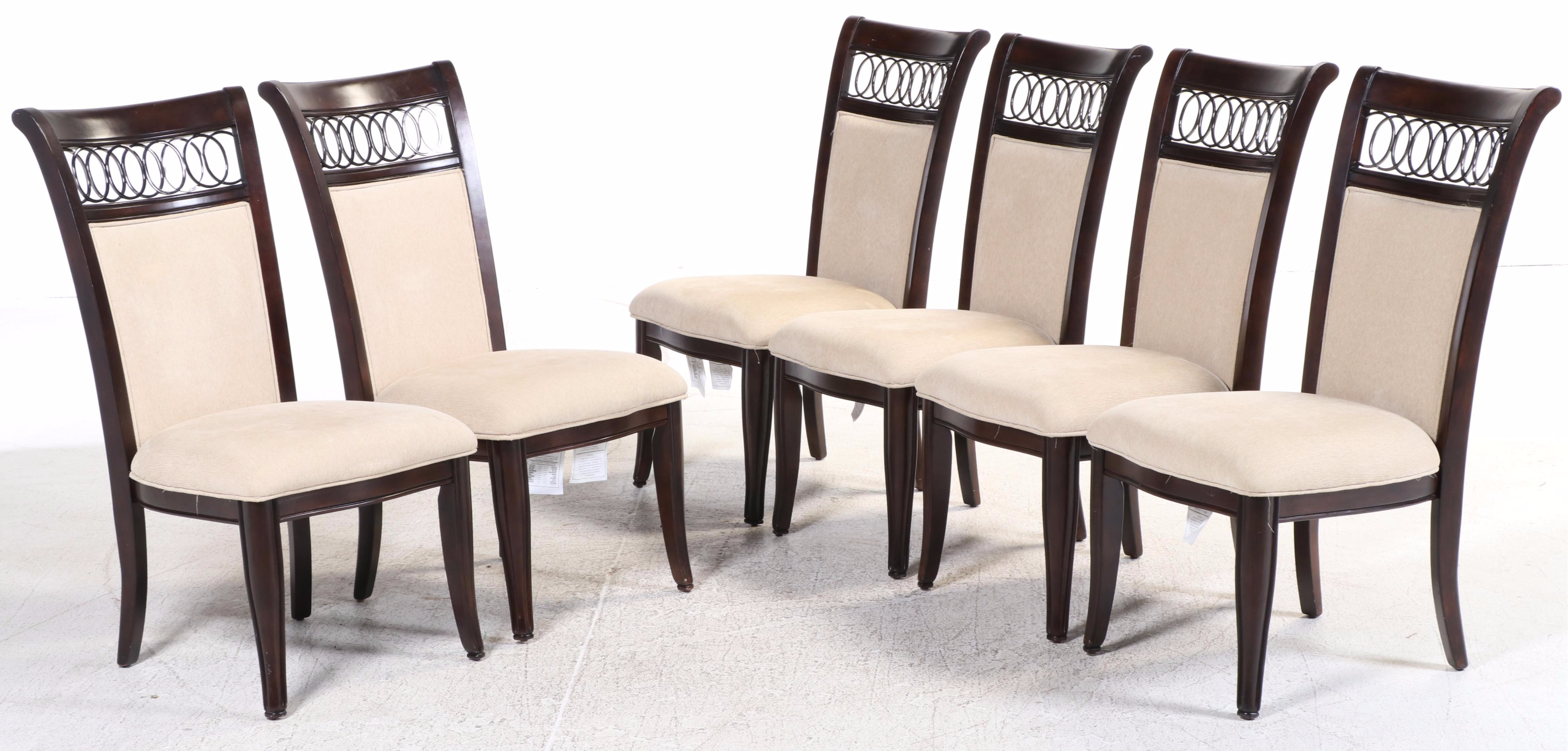 Seven-Piece Havertys "Astor Park" Dining Set in Dark Cherry Finish