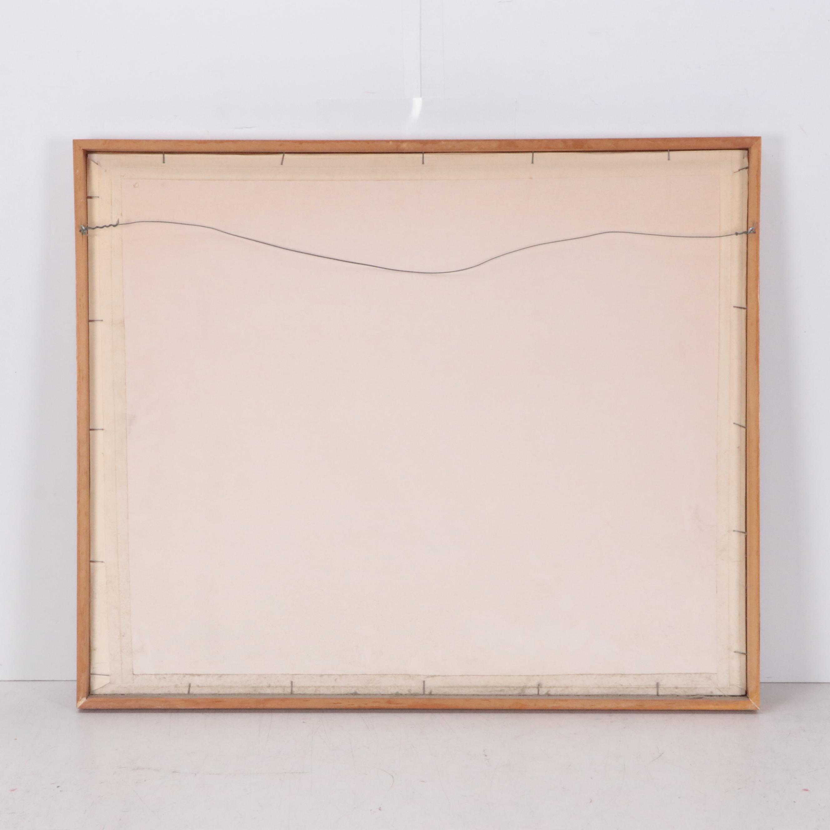 Suzanne Wheeling Graphite Drawing "Abandoned Structure Traces," 1978