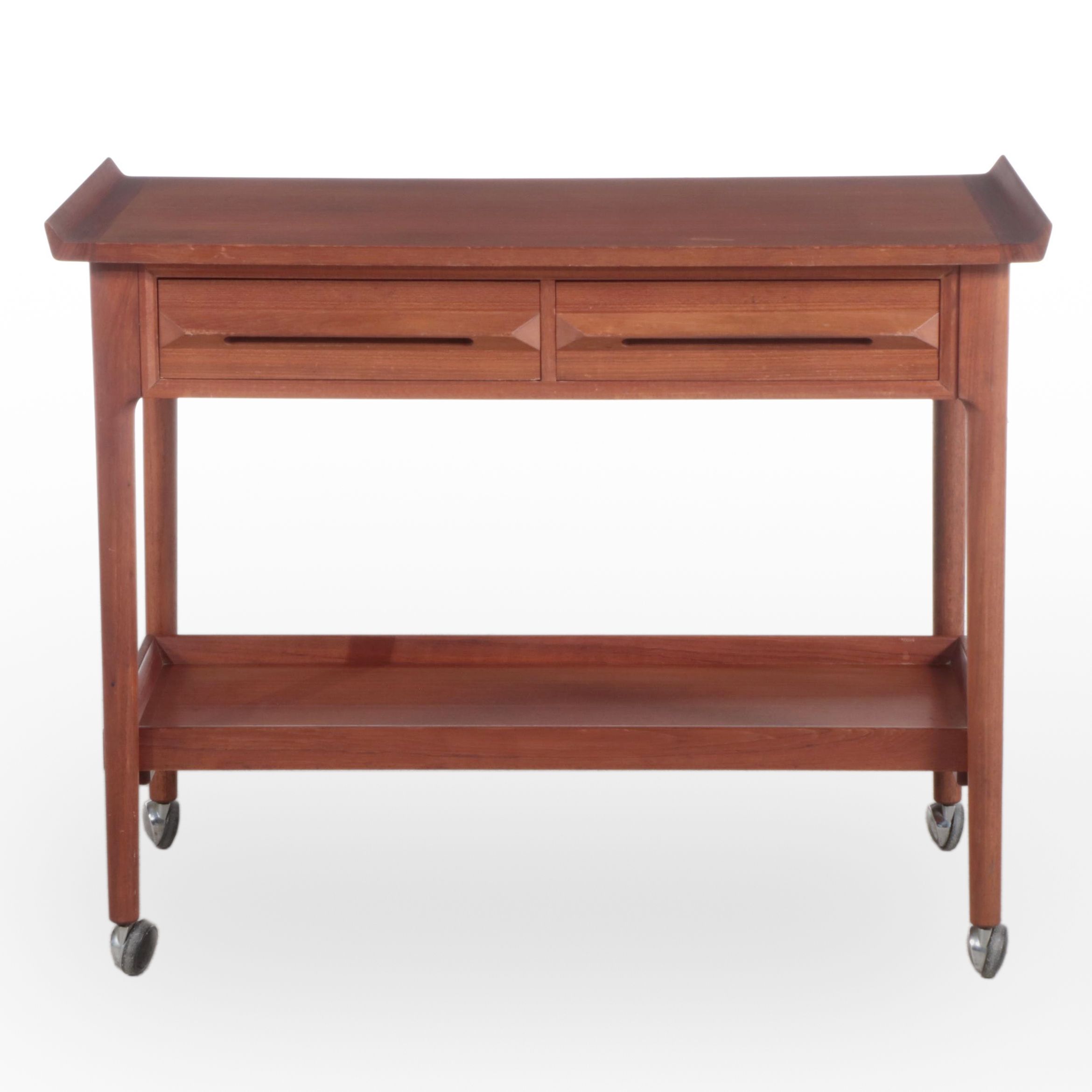 Torbjorn Afdal for Mellemstrands Bruksbo Modern Teak Trolley Cart, 1970–1980s