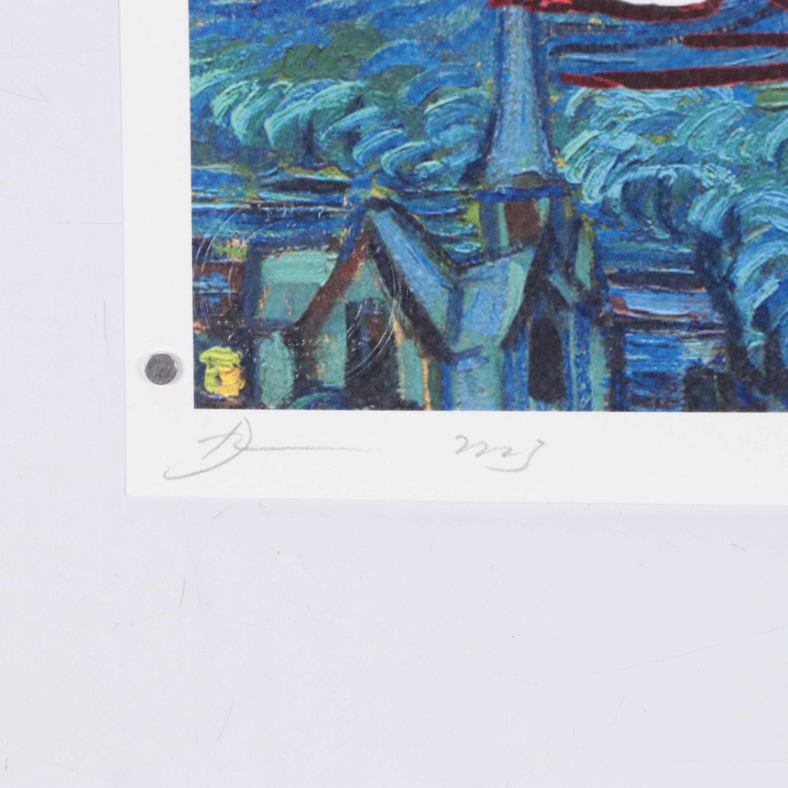 Death NYC Pop Art Graphic Print of Snoopy x Vincent van Gogh