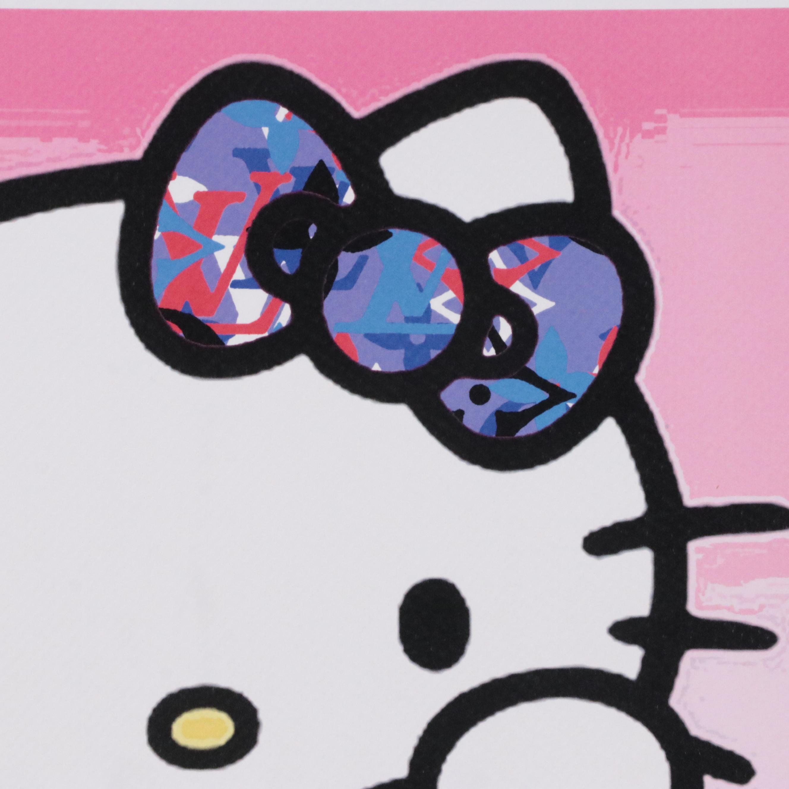 Death NYC Pop Art Graphic Print of Hello Kitty x Louis Vuitton