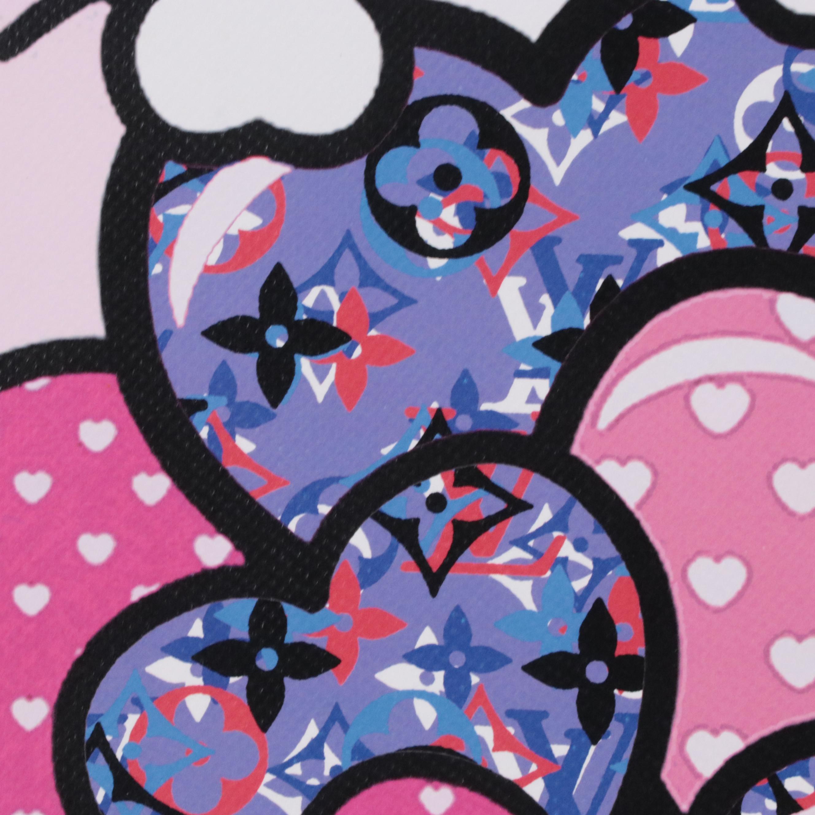 Death NYC Pop Art Graphic Print of Hello Kitty x Louis Vuitton