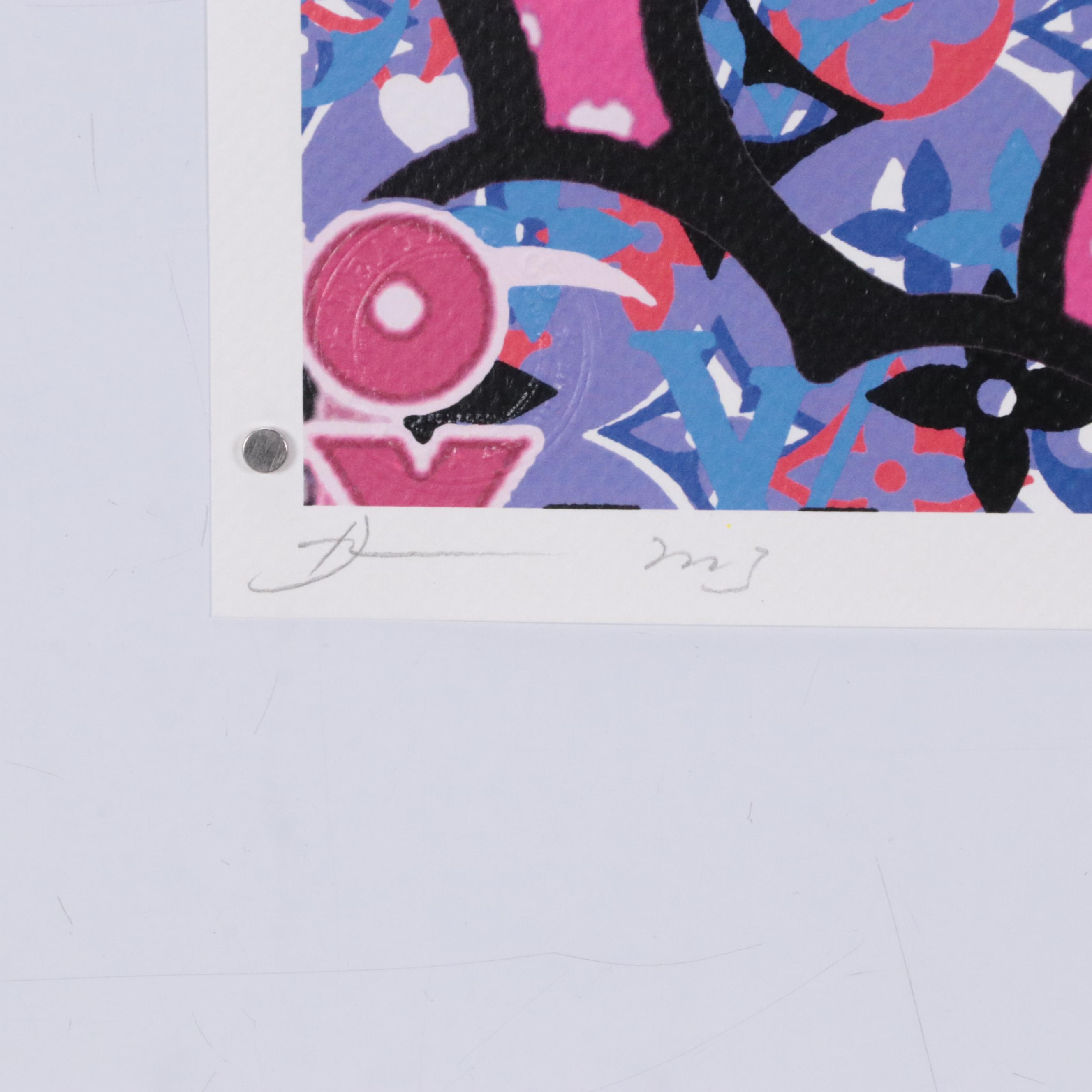 Death NYC Pop Art Graphic Print of Hello Kitty x Louis Vuitton