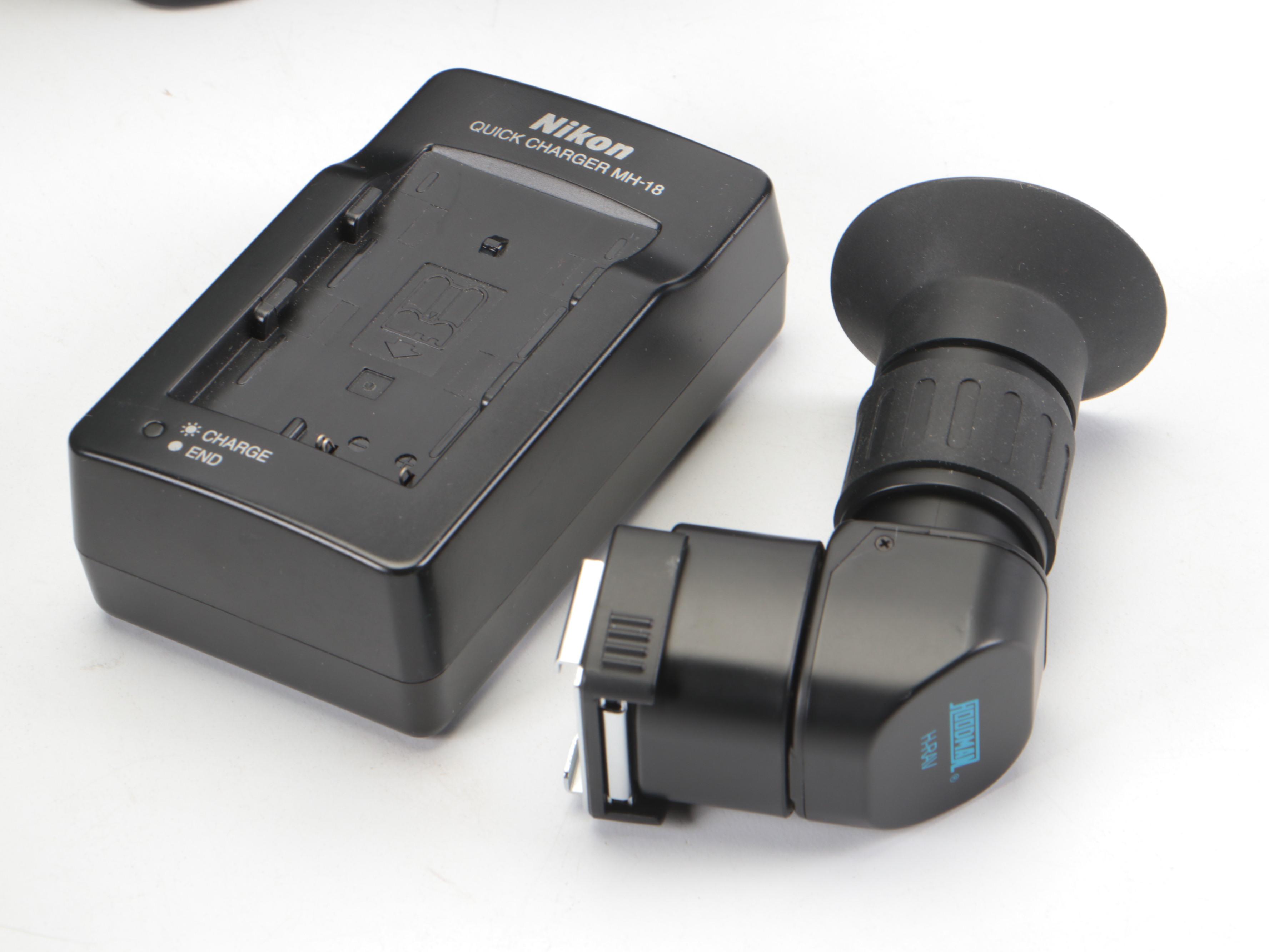 Nikon D70 Digital Camera With Speedlight, Lenses, Case and More Accessories