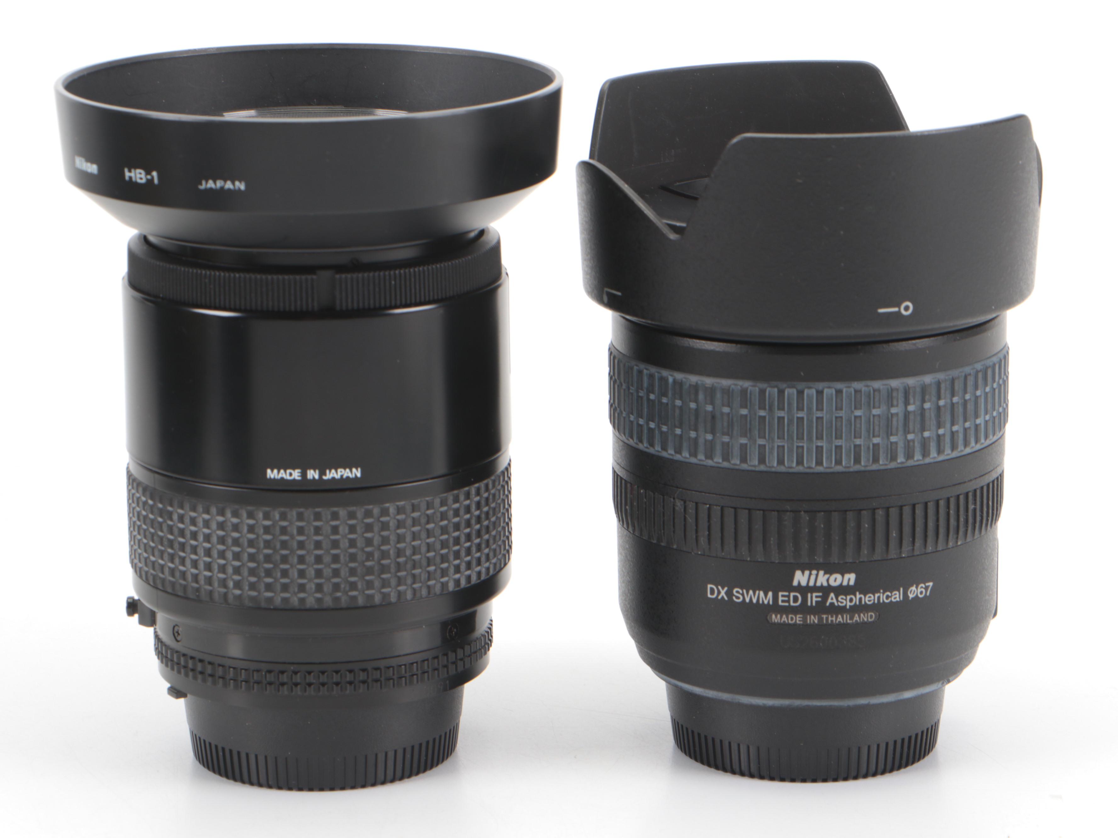 Nikon D70 Digital Camera With Speedlight, Lenses, Case and More Accessories