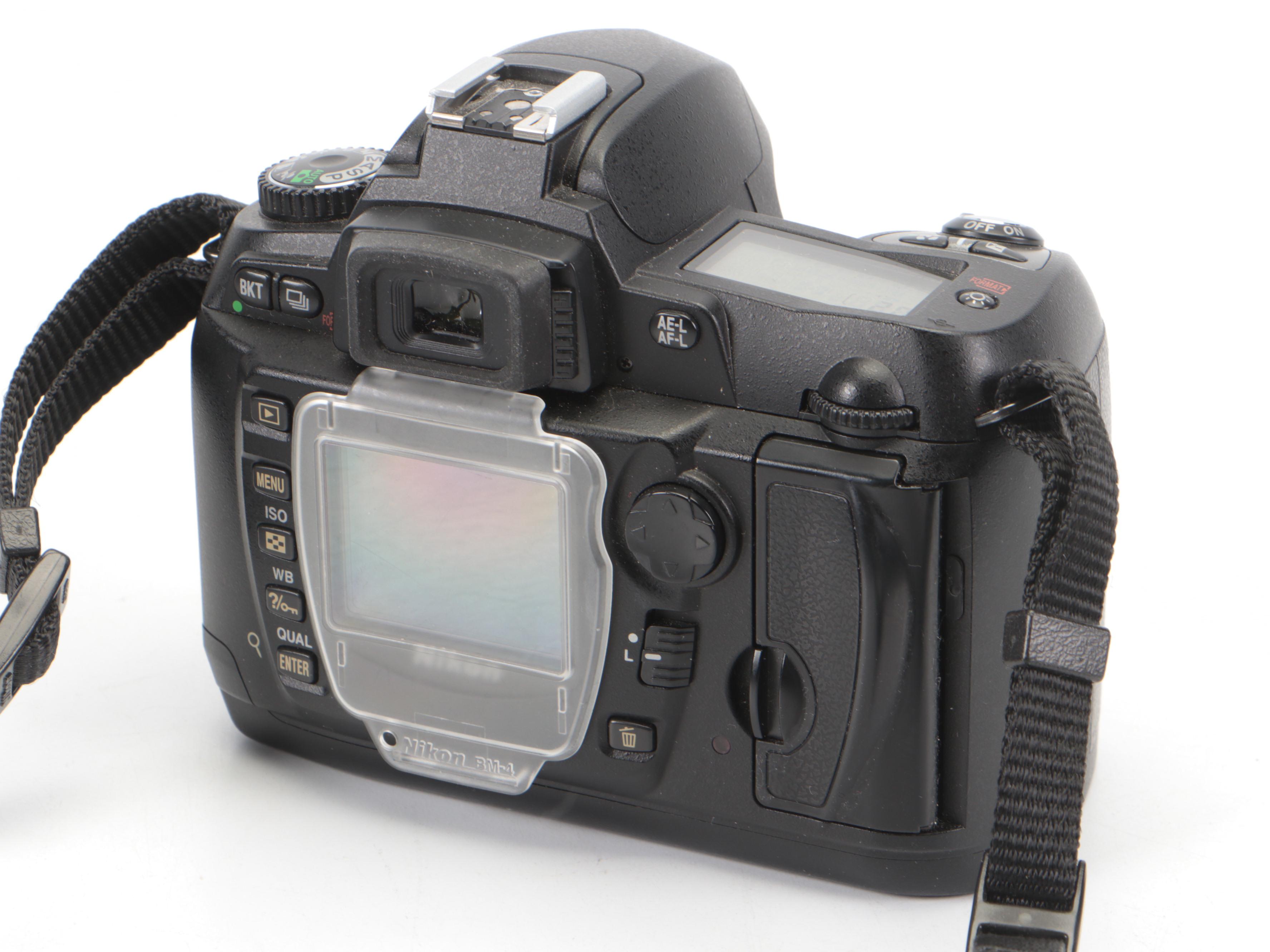 Nikon D70 Digital Camera With Speedlight, Lenses, Case and More Accessories