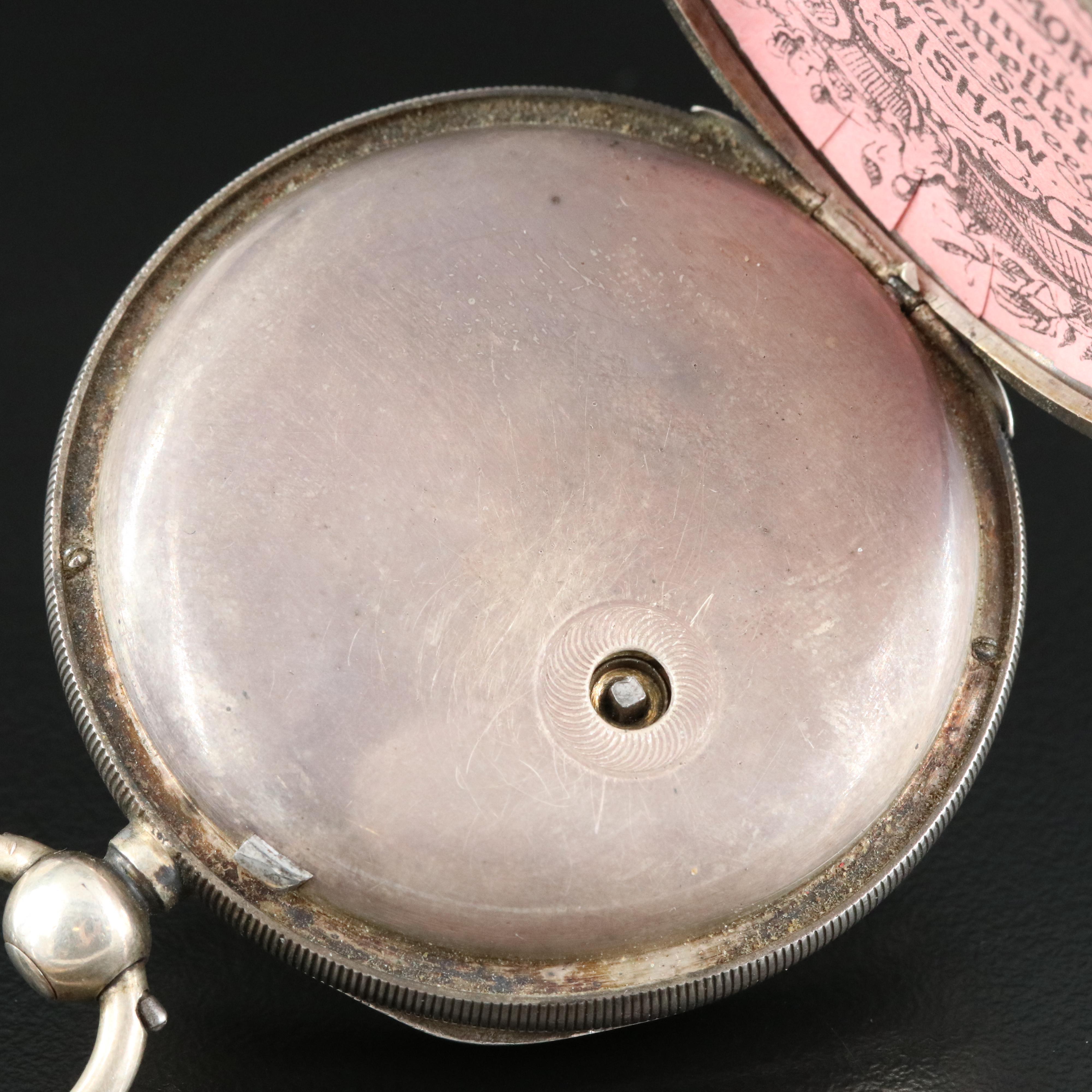 Antique John Forrest, London Signed Movement in Sterling Pocket Watch Case