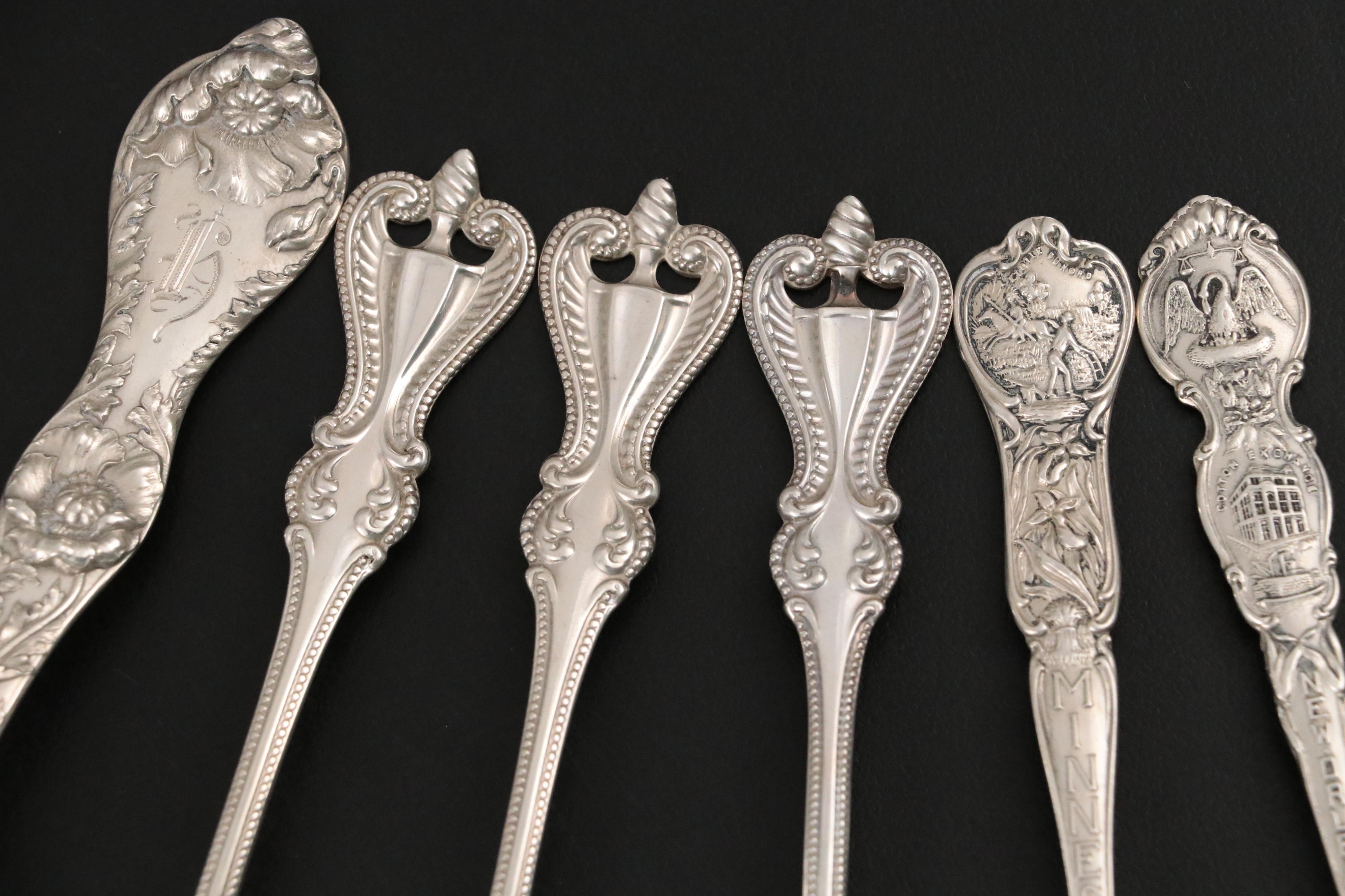 Towle "Old Colonial" Teaspoons with Other Sterling Spoons