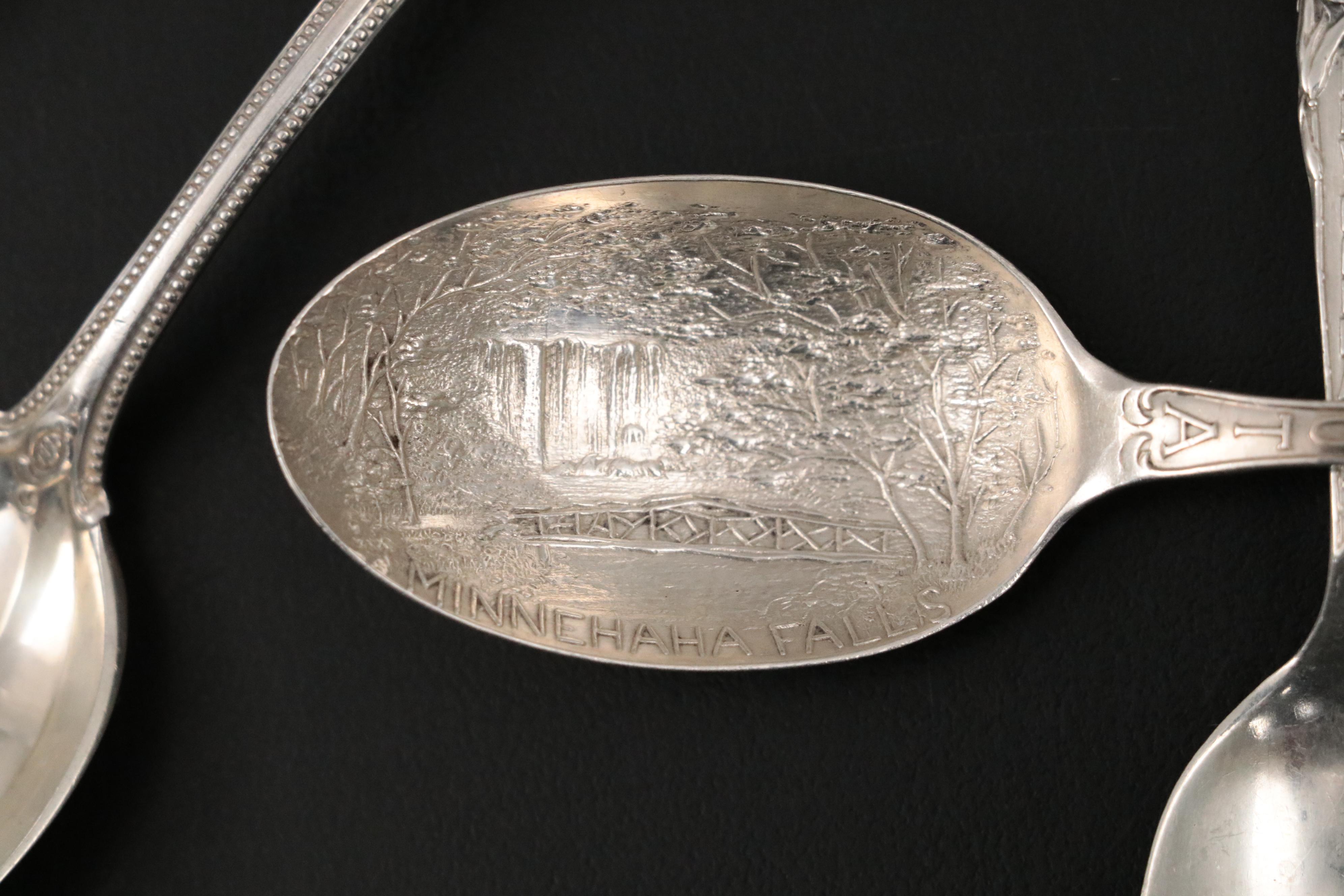Towle "Old Colonial" Teaspoons with Other Sterling Spoons