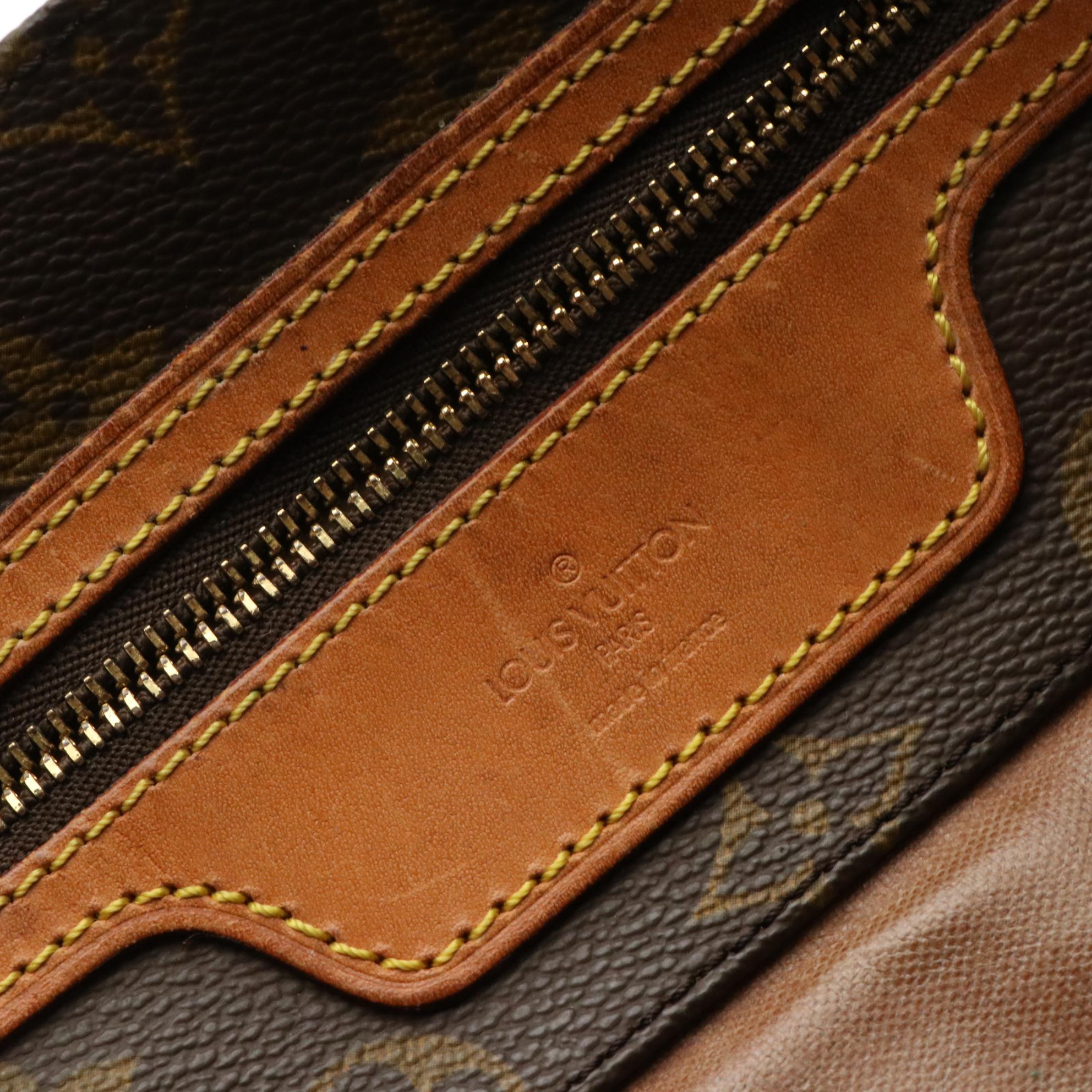 Louis Vuitton Sac Shopping Tote Bag in Brown Monogram Canvas