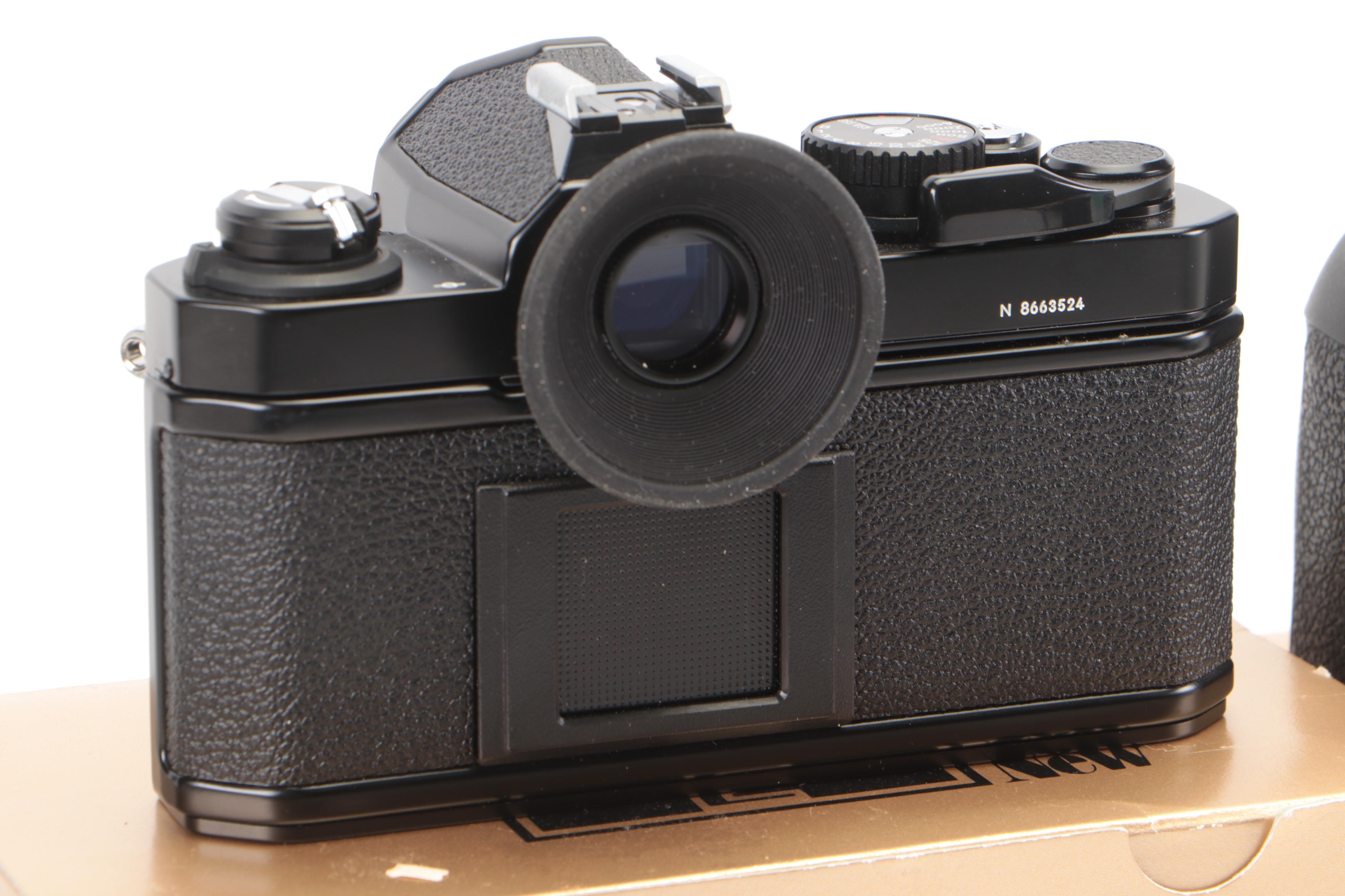 Nikon F100, AF N8008, FM2, F3 Cameras With Lenses, Lens Hood, Manuals