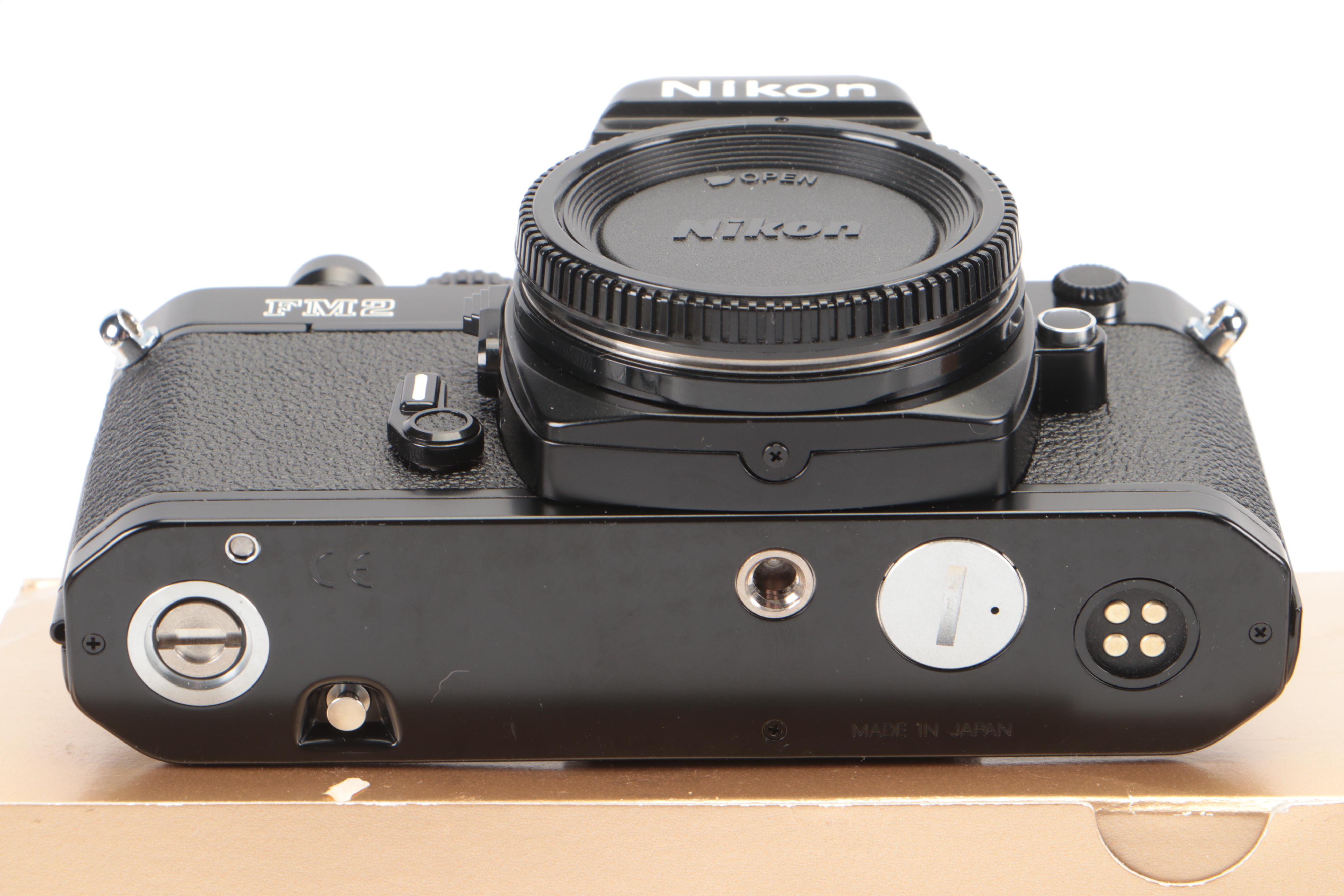 Nikon F100, AF N8008, FM2, F3 Cameras With Lenses, Lens Hood, Manuals