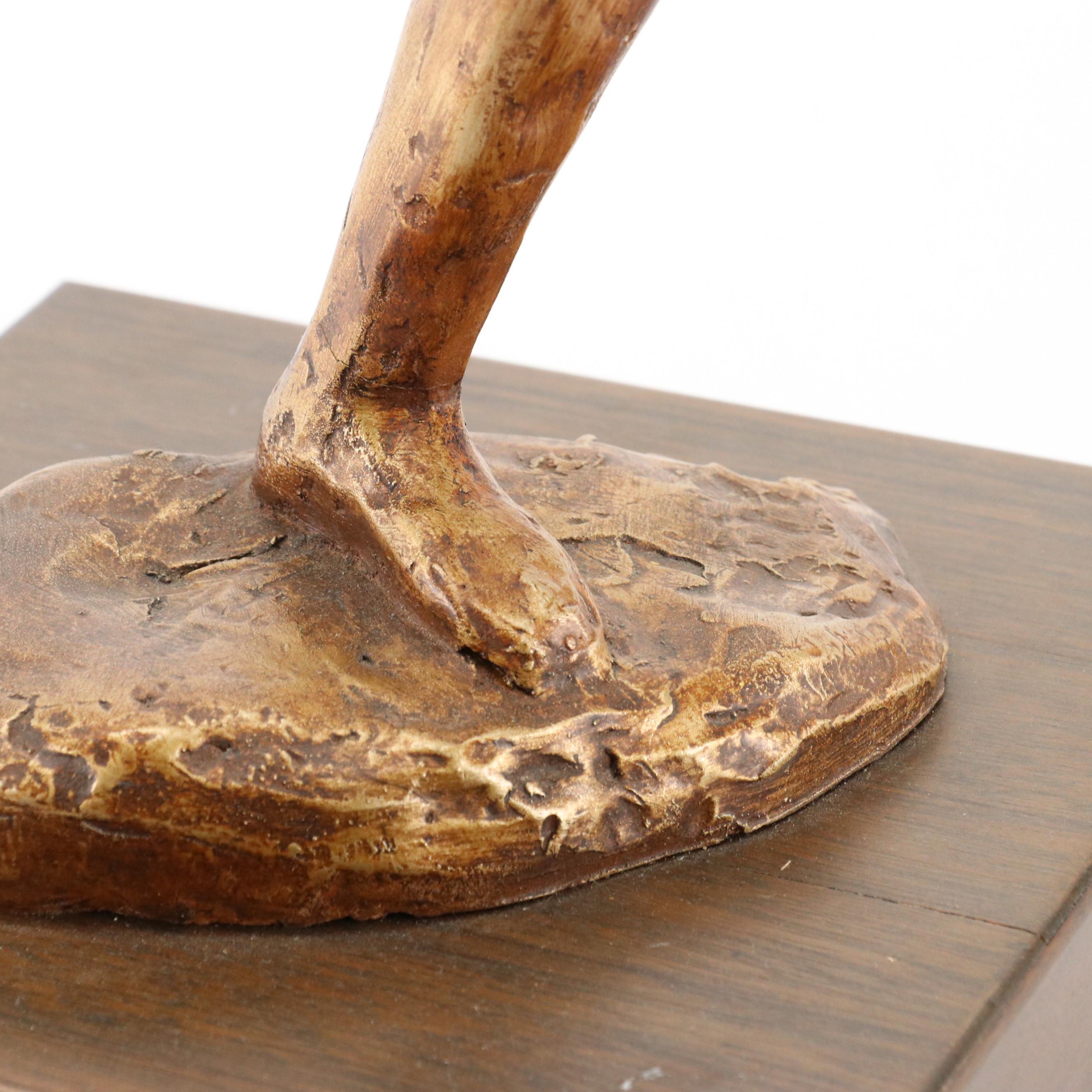 Ellen Mirtz Composite Sculpture of Nude Runner, 2002