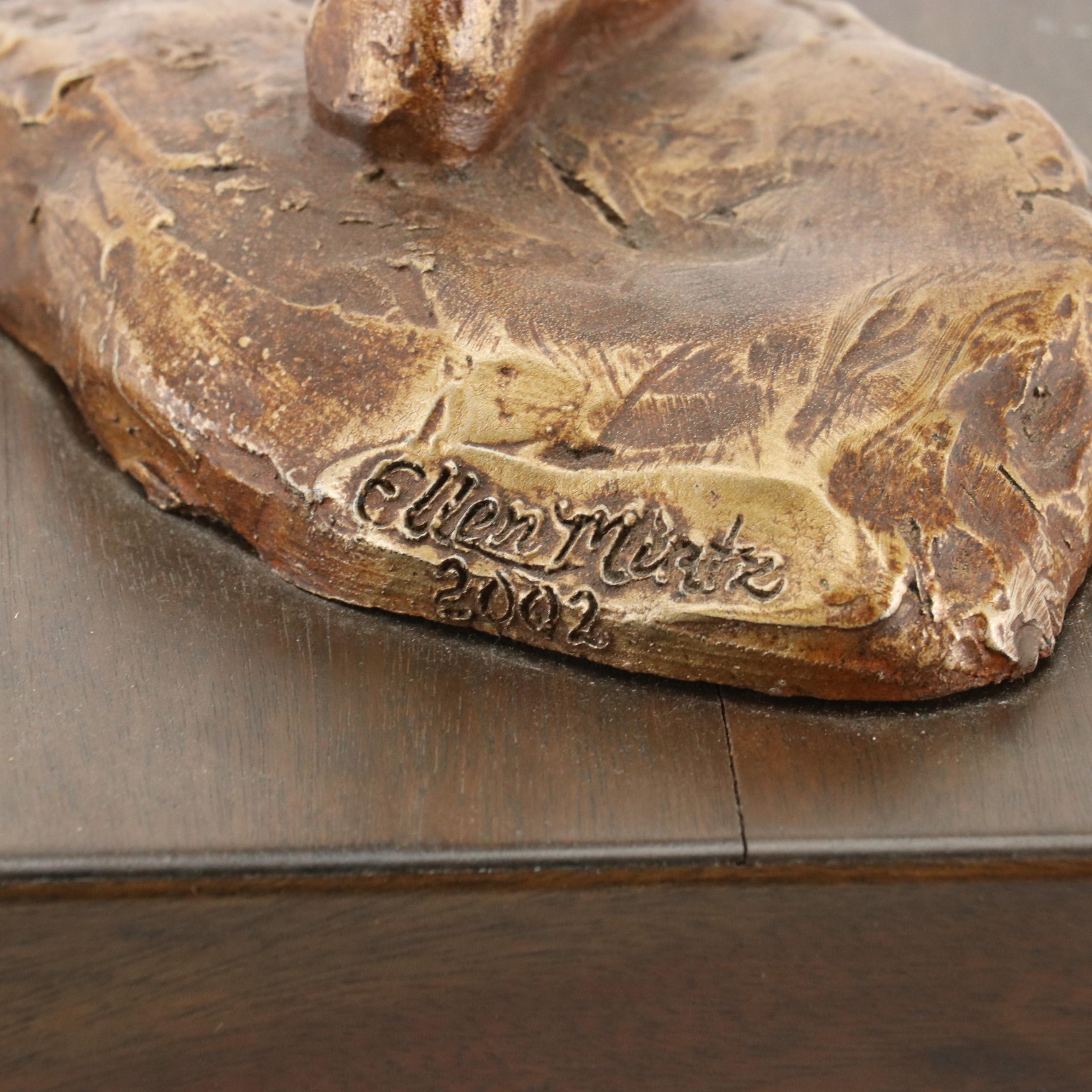 Ellen Mirtz Composite Sculpture of Nude Runner, 2002