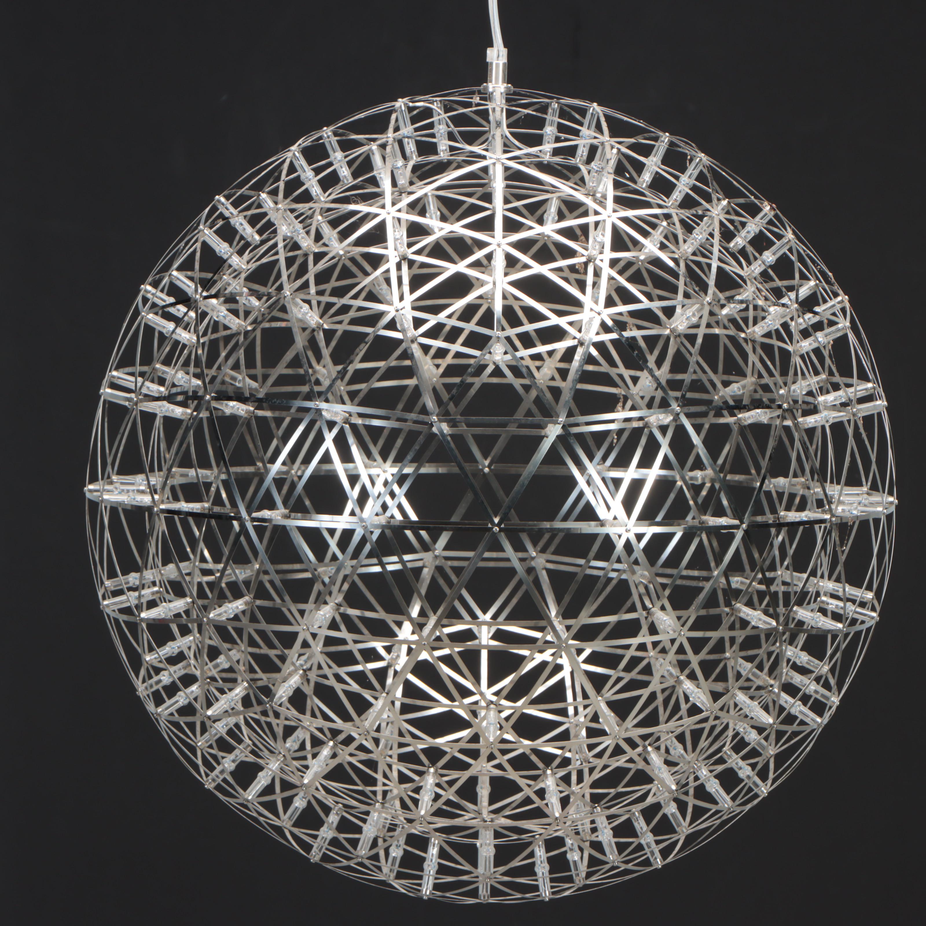 Chrome LED Orb and Linear Pendant Lights