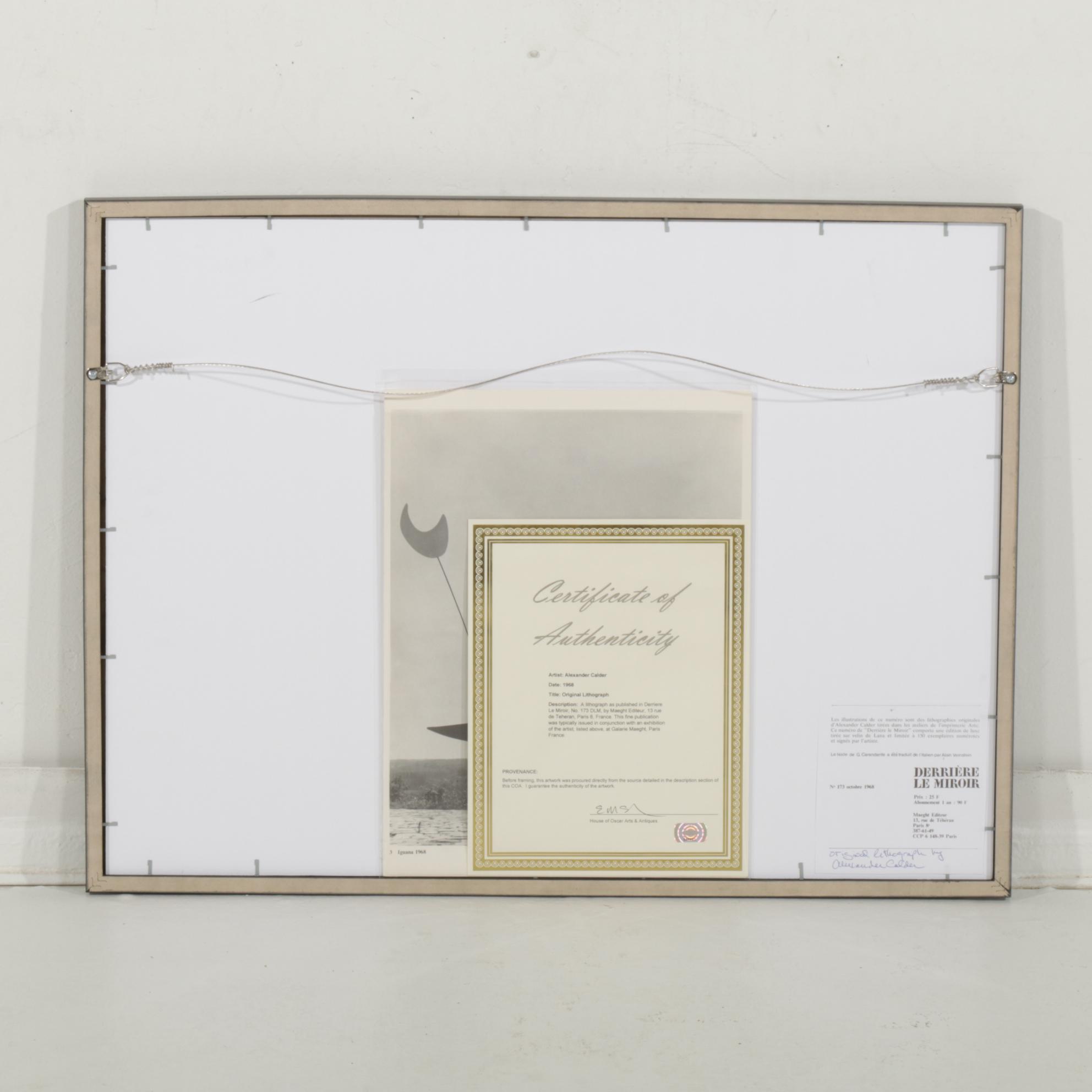 Alexander Calder Double-Page Color Lithograph for "Derrière le Miroir," 1968