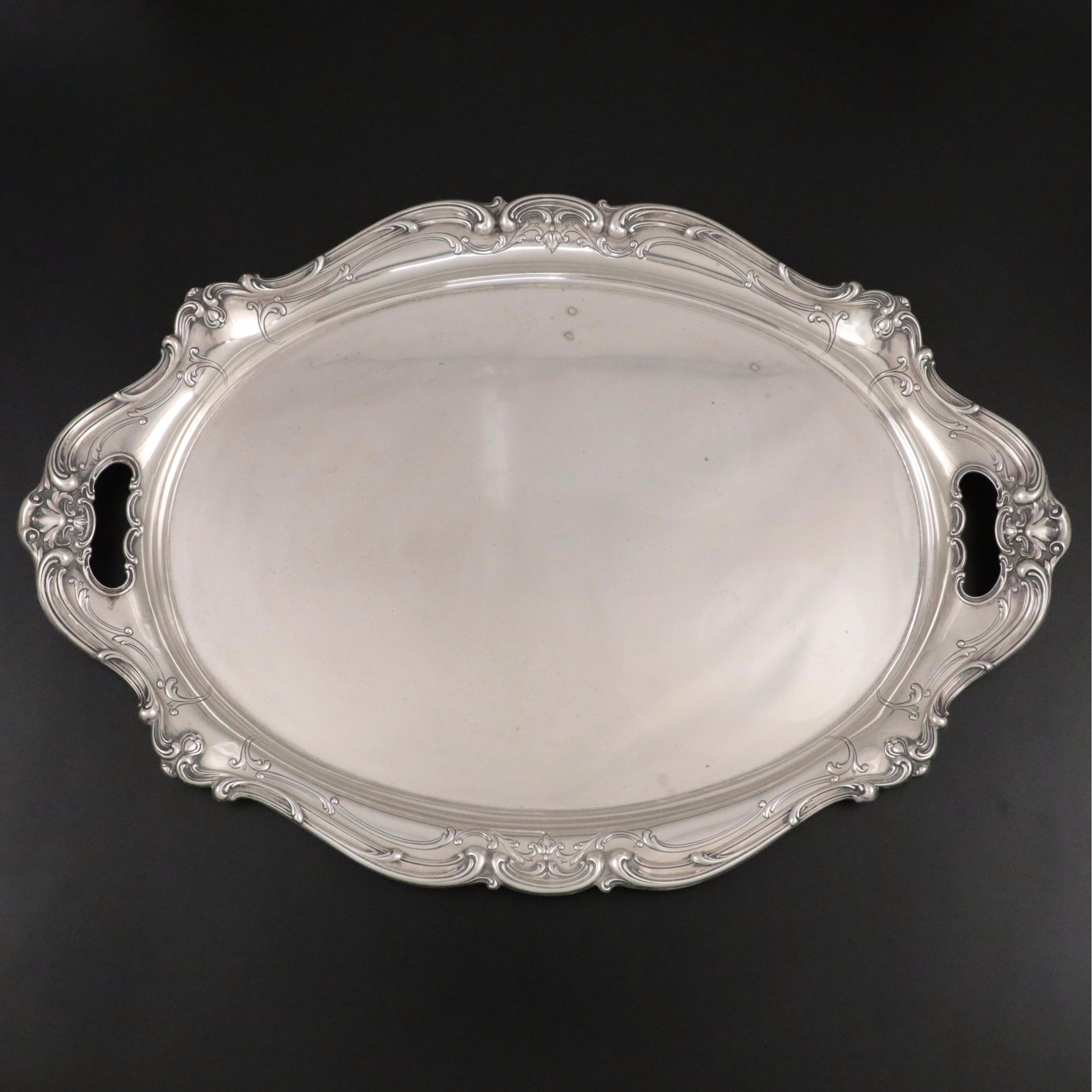 Gorham "Chantilly" Sterling Silver Serving Tray, 1942