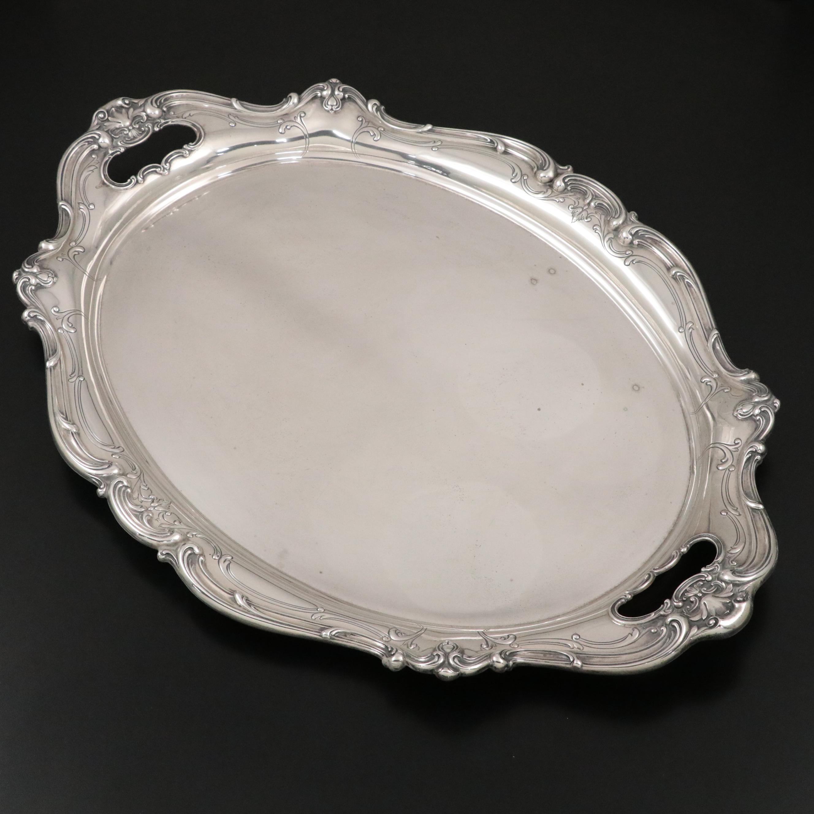 Gorham "Chantilly" Sterling Silver Serving Tray, 1942