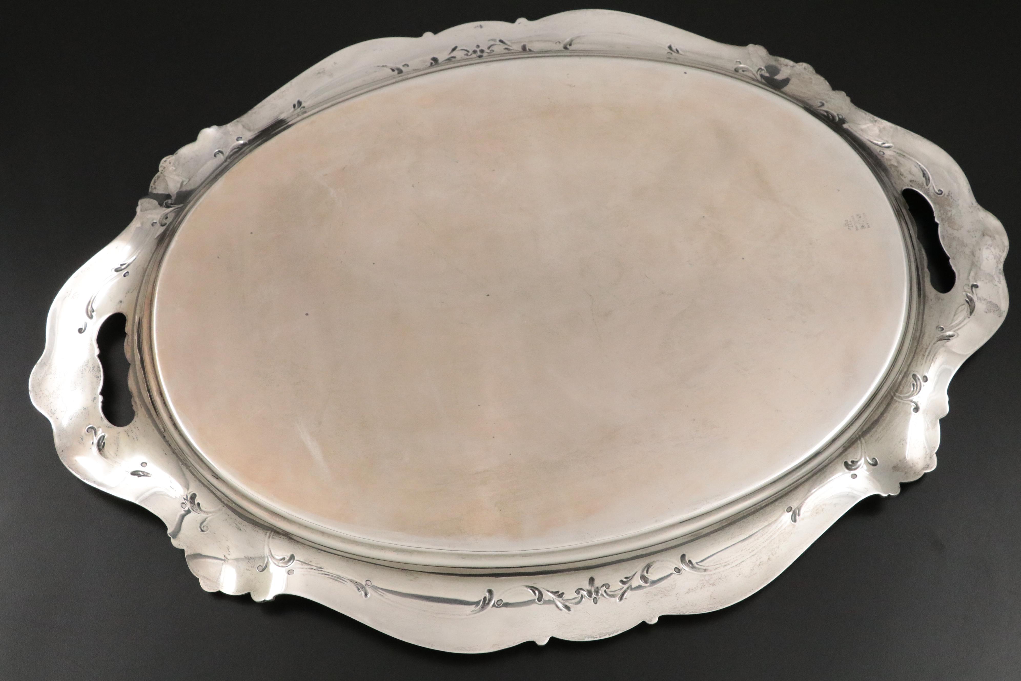 Gorham "Chantilly" Sterling Silver Serving Tray, 1942