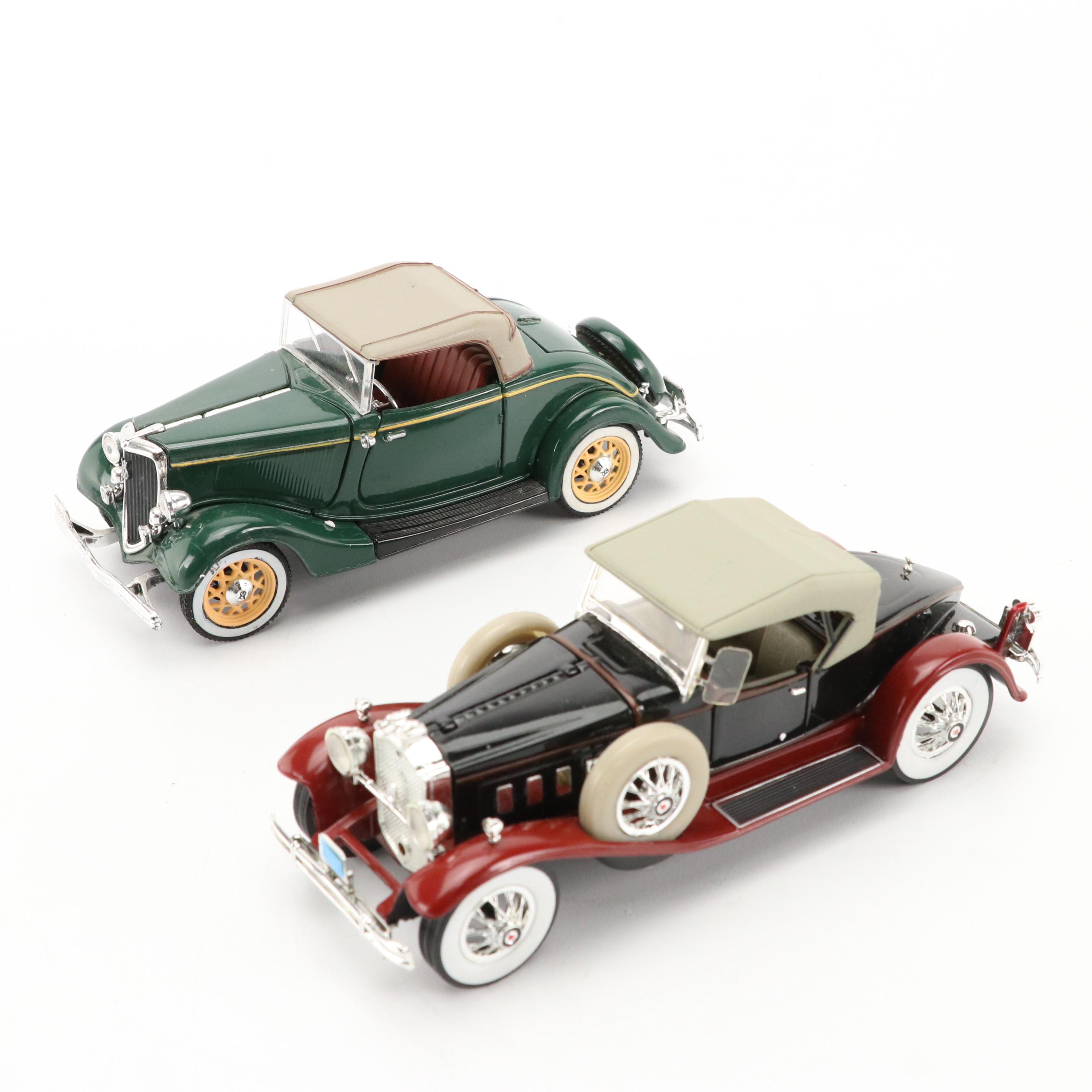 Jim Beam Novelty Car-Shaped Decanter with Department 56 and Other Model Cars