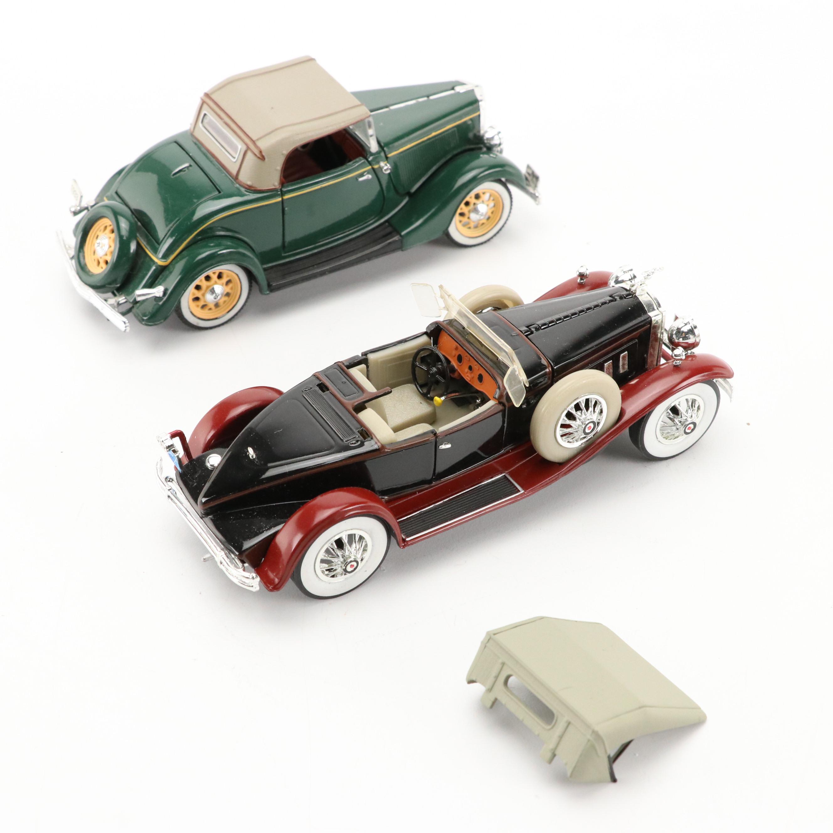 Jim Beam Novelty Car-Shaped Decanter with Department 56 and Other Model Cars