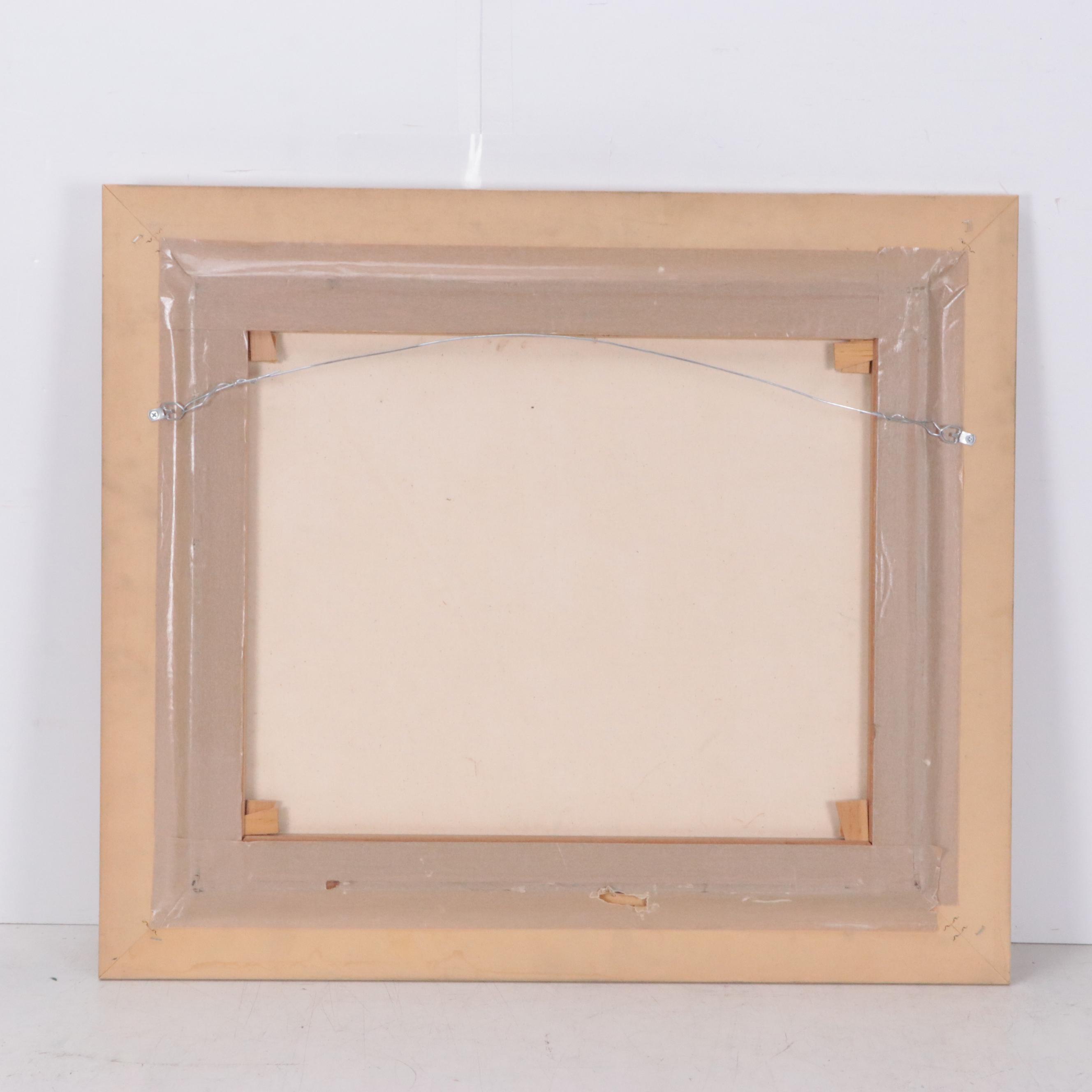 Lawrence Williams Oil Painting of Beach Landscape with Figures