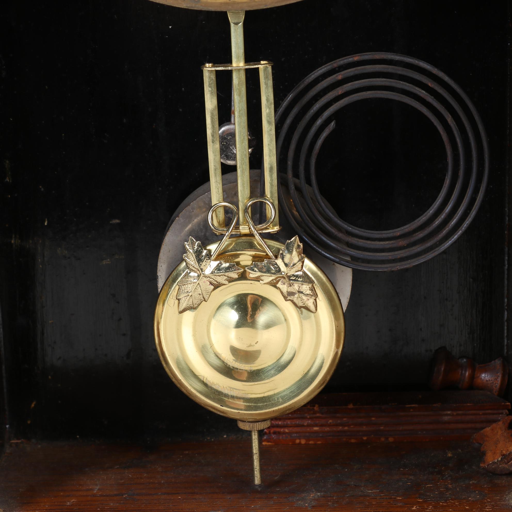 Victorian Gilbert Shelf Clock and MMA Stoneware Corn Pitcher