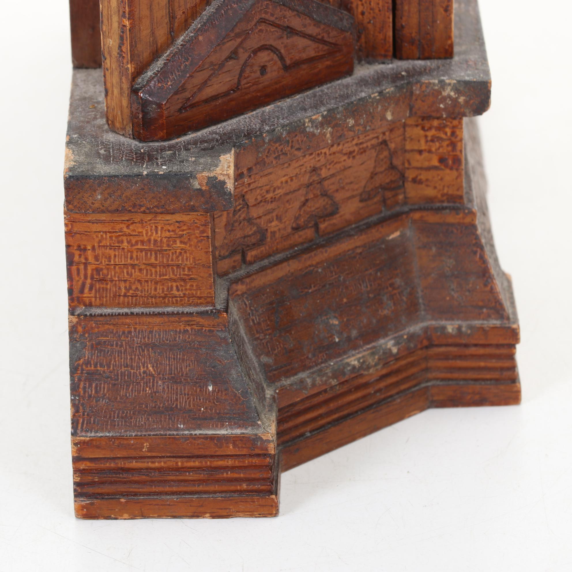 Victorian Gilbert Shelf Clock and MMA Stoneware Corn Pitcher