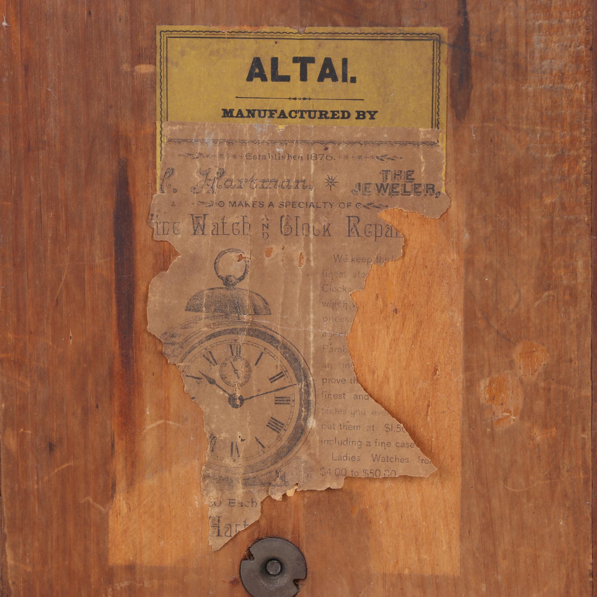 Victorian Gilbert Shelf Clock and MMA Stoneware Corn Pitcher