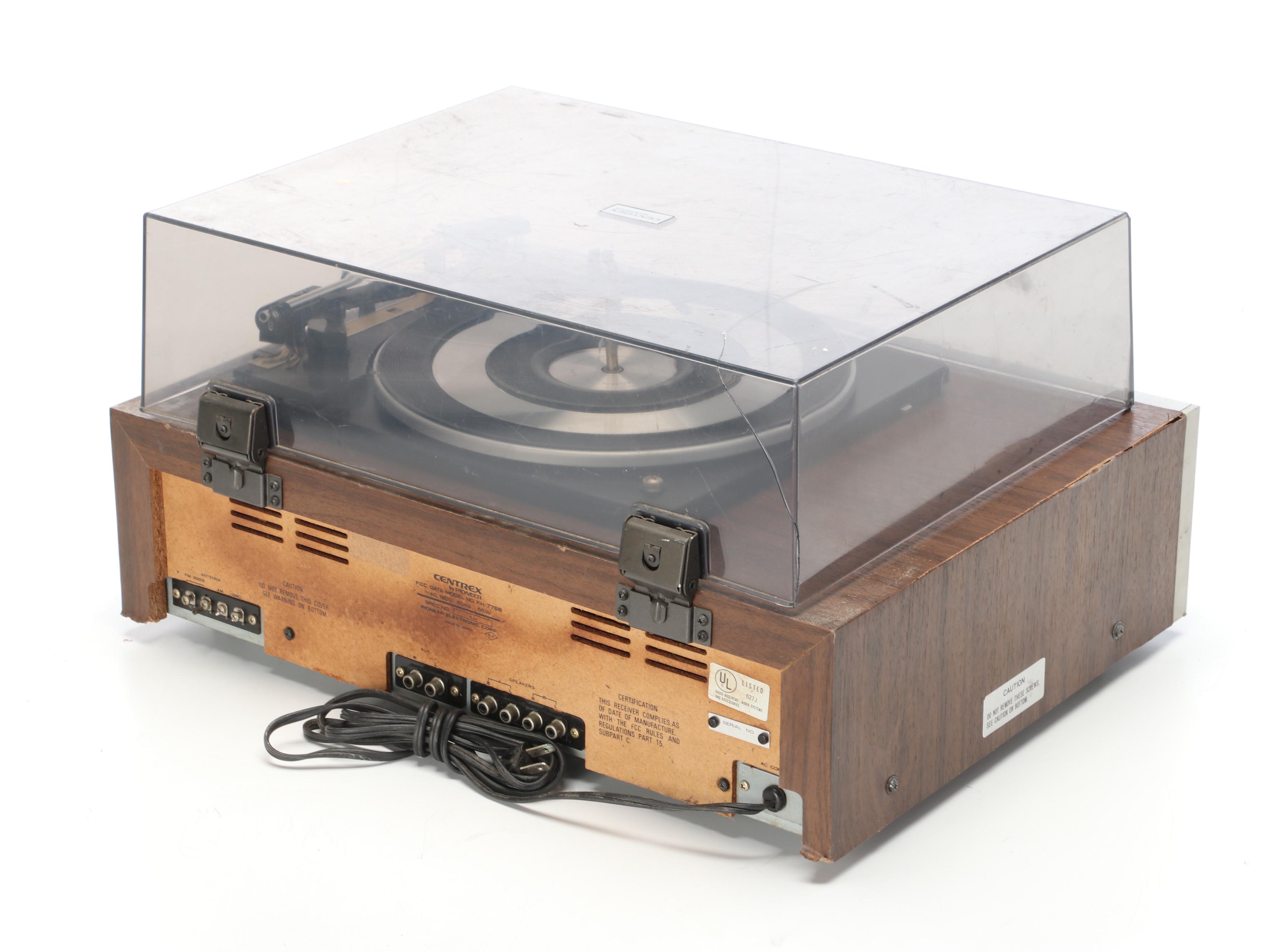 Pioneer Centrex Record Player & Cassette Player With CMC Speakers