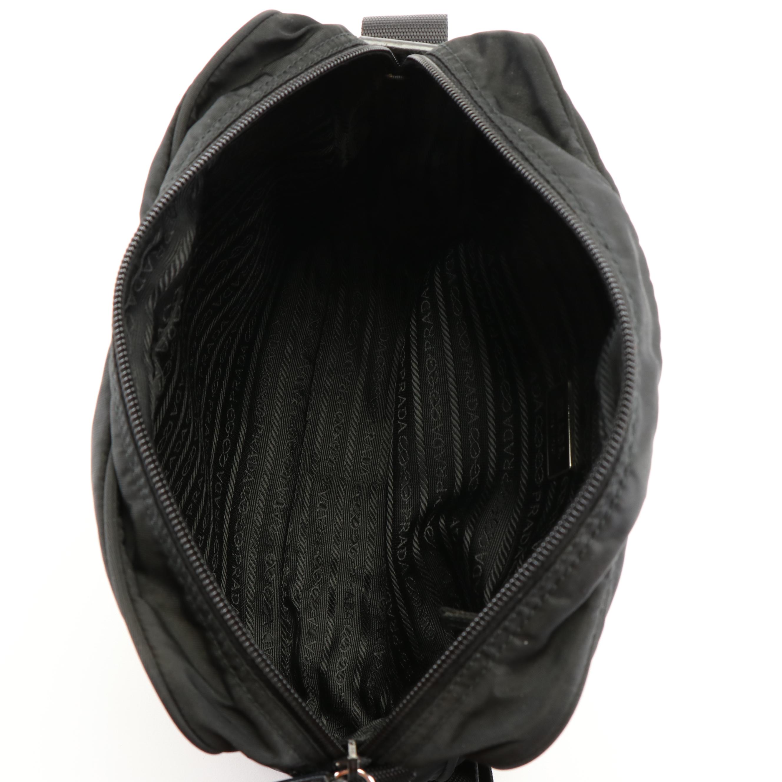 Prada Black Tessuto Nylon Crossbody Bag