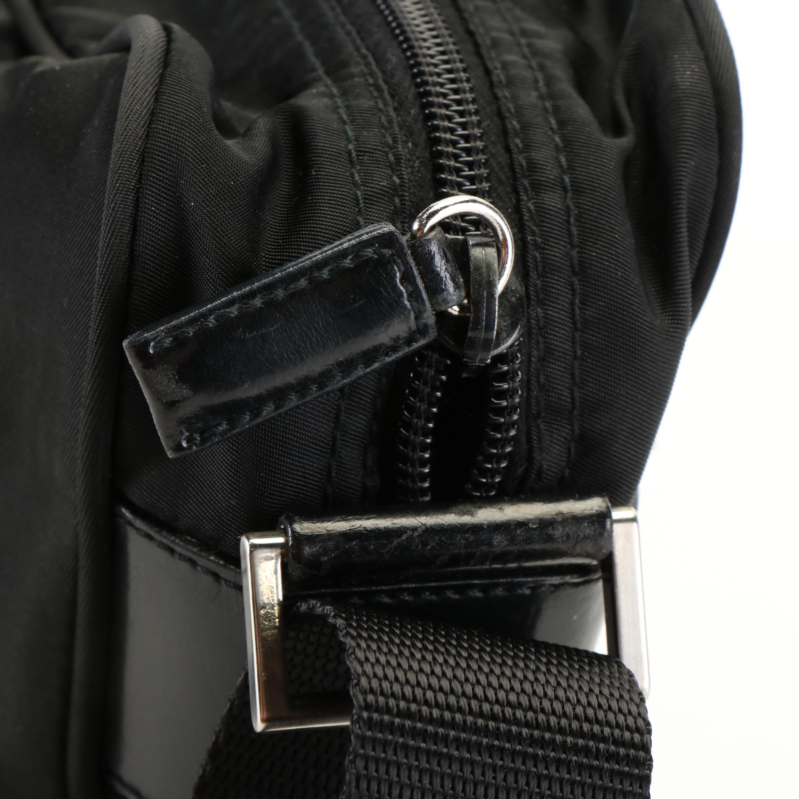 Prada Black Tessuto Nylon Crossbody Bag