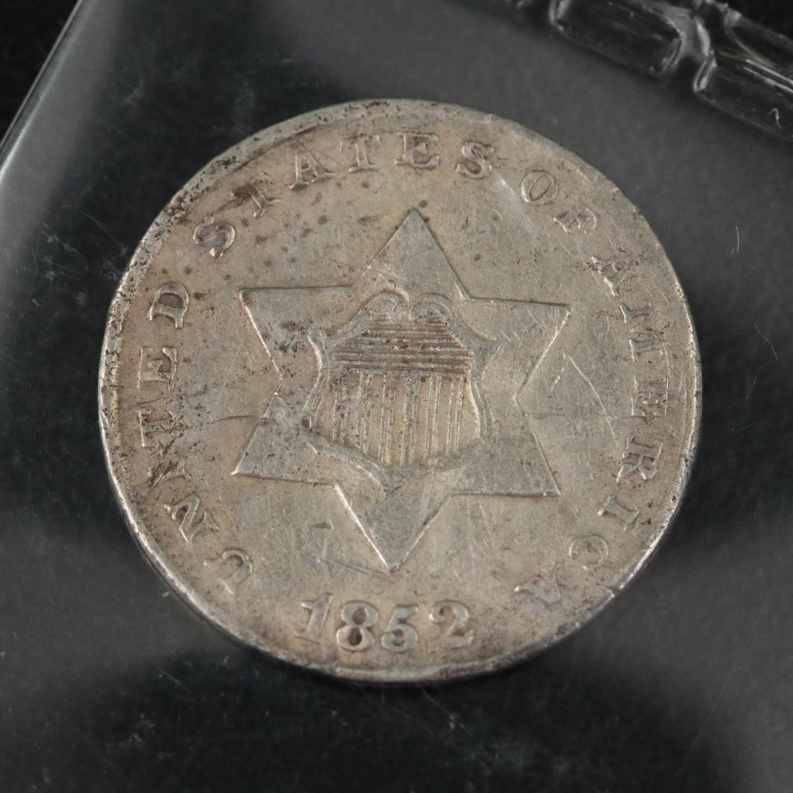 1852 3-Cent Silver Trime Coin