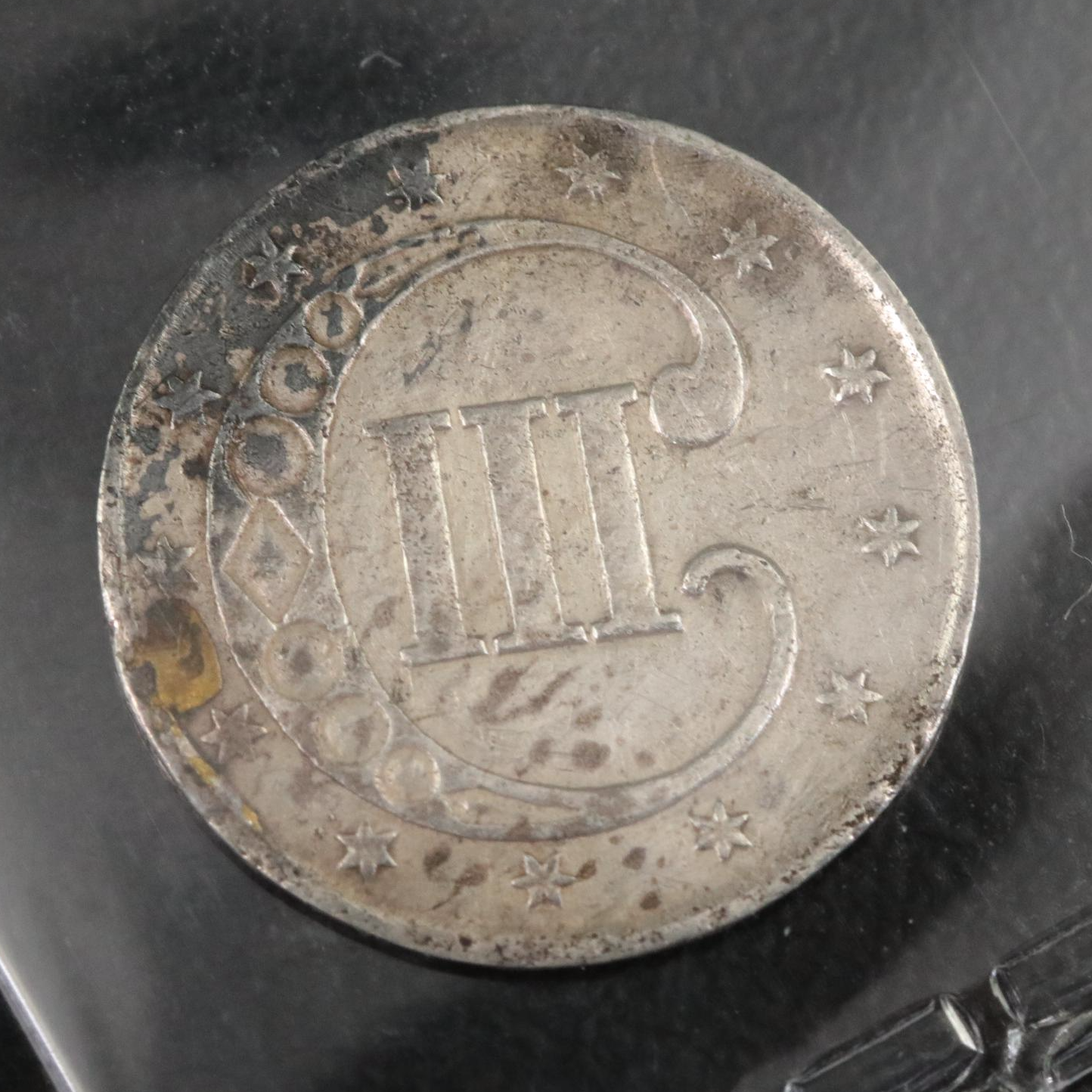 1852 3-Cent Silver Trime Coin