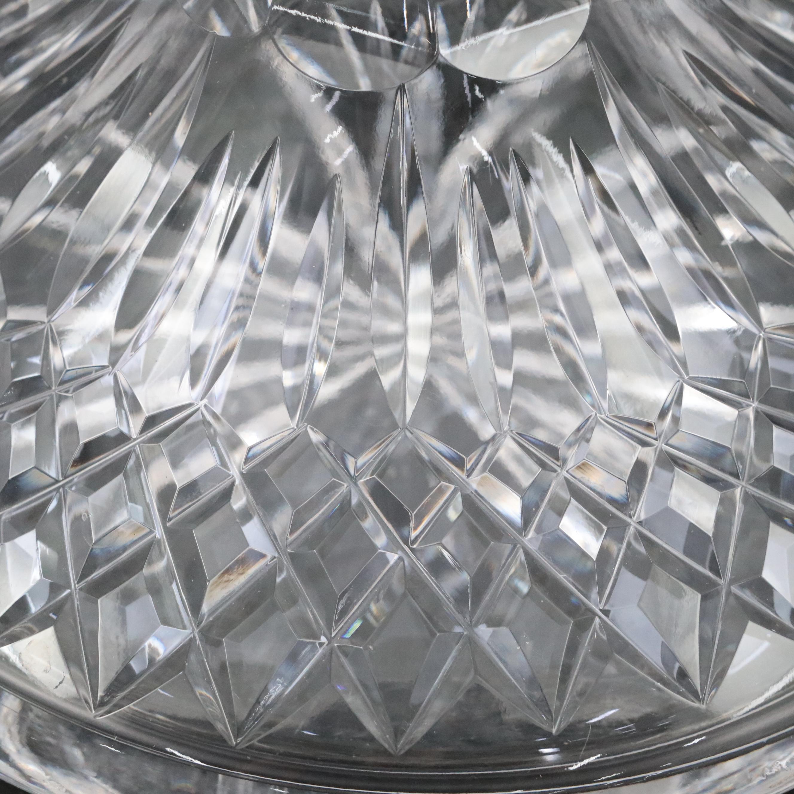 Waterford Crystal "Lismore" Ship's Decanter with Stemware