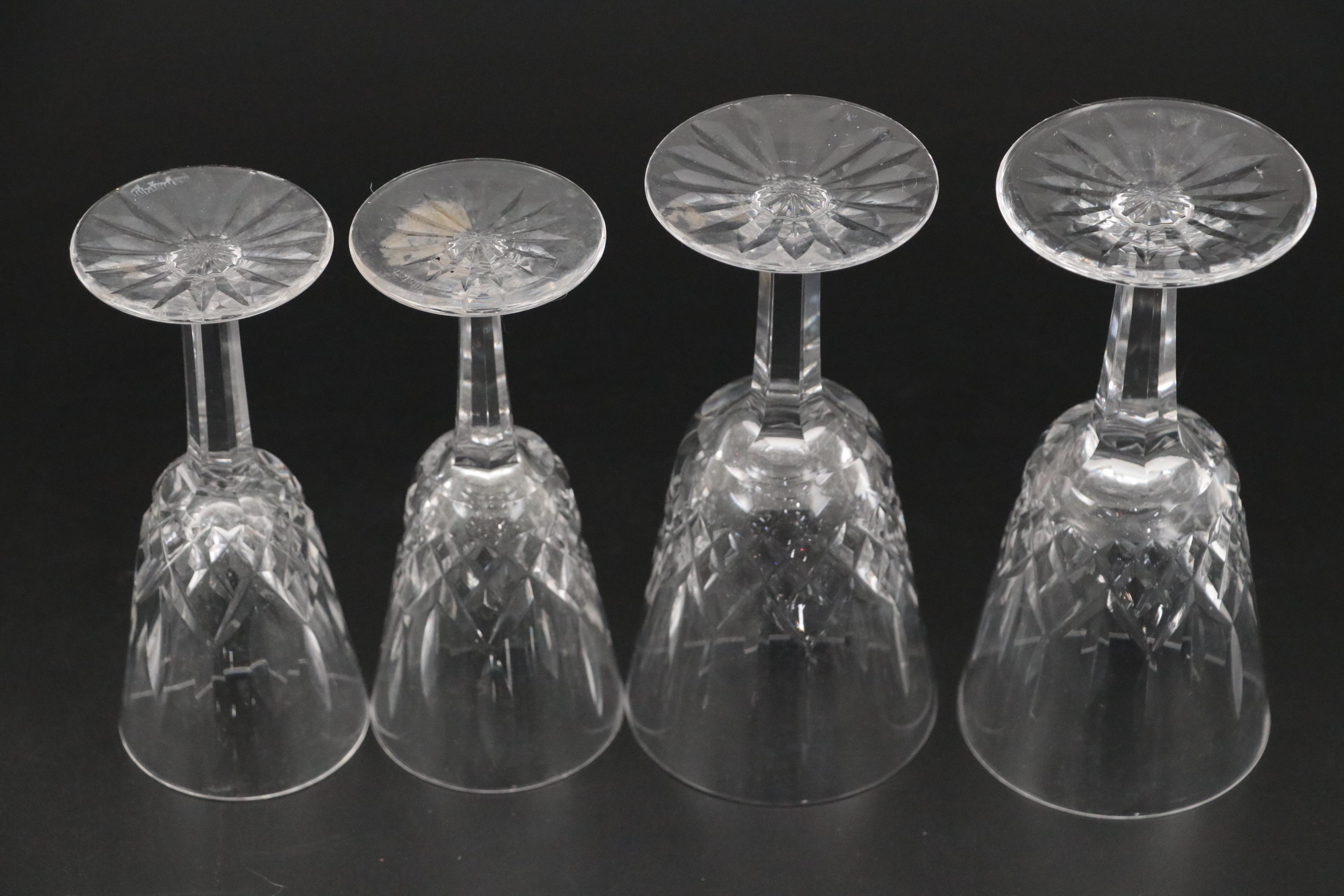 Waterford Crystal "Lismore" Ship's Decanter with Stemware