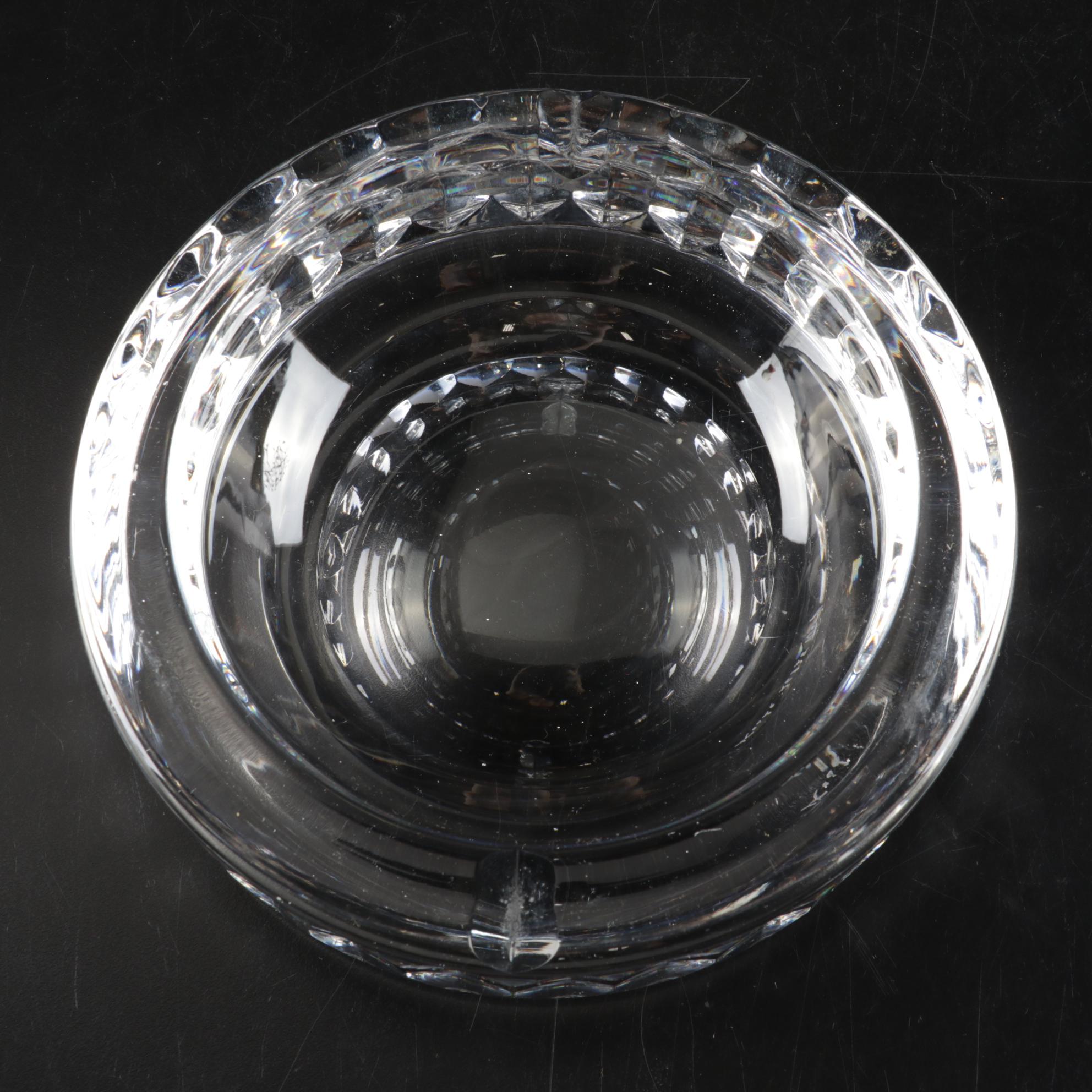 Kosta Boda Crystal Cigar Ashtray, Featured In Mid-Century Collection