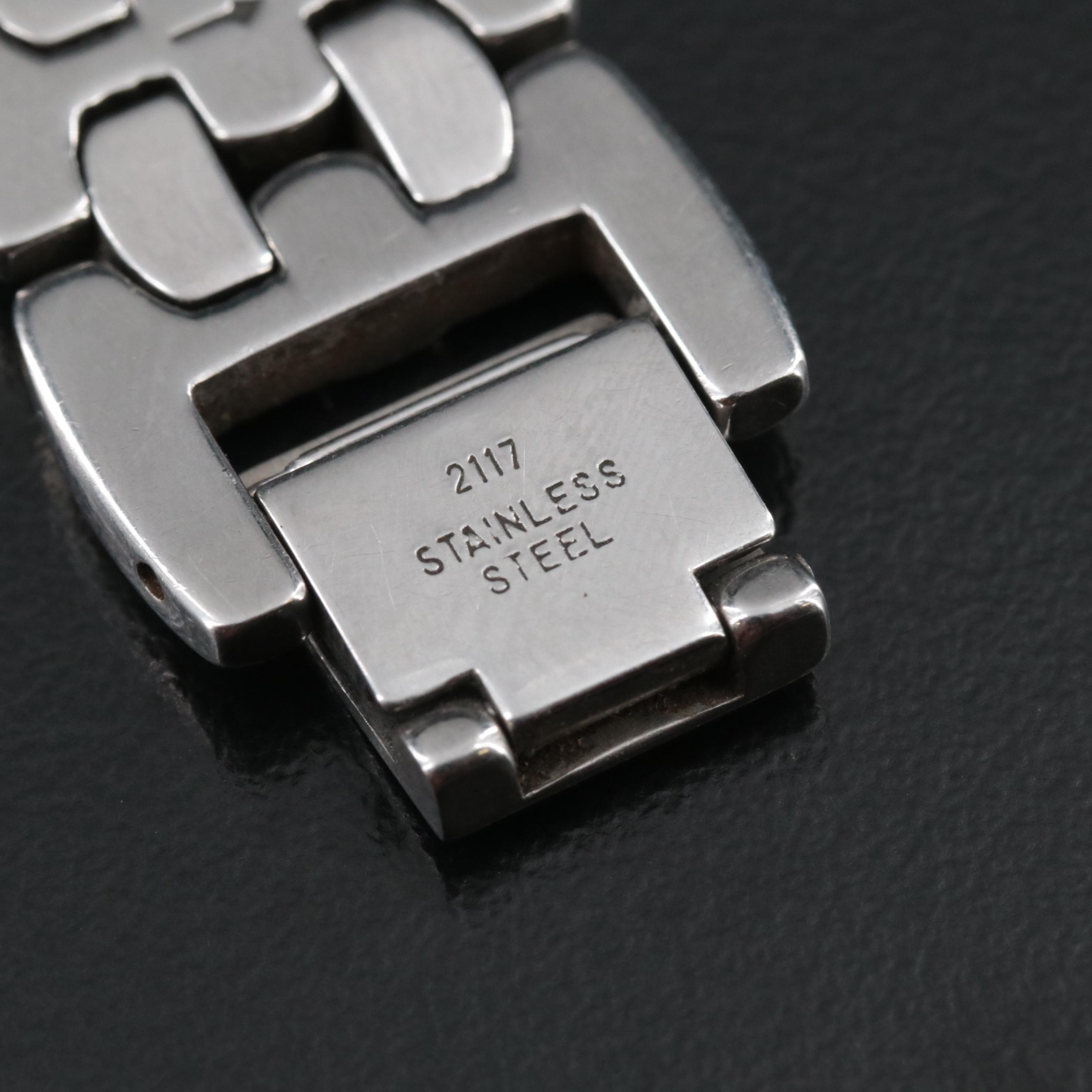 Givenchy Chenonceaux Stainless Steel and Gold Plate Blue Dial Watch