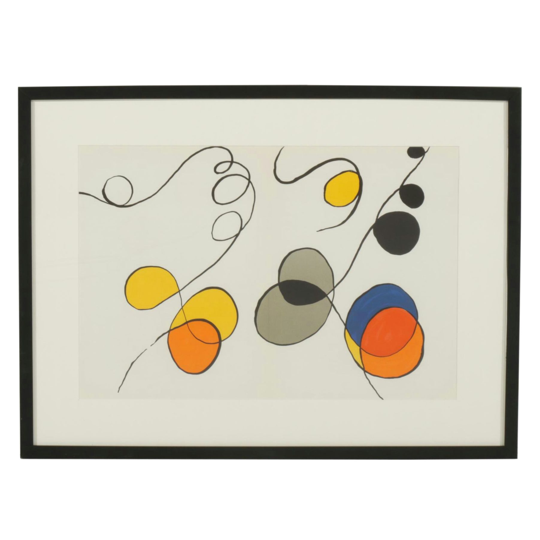 Alexander Calder Double-Page Color Lithograph for "Derrière le Miroir," 1968
