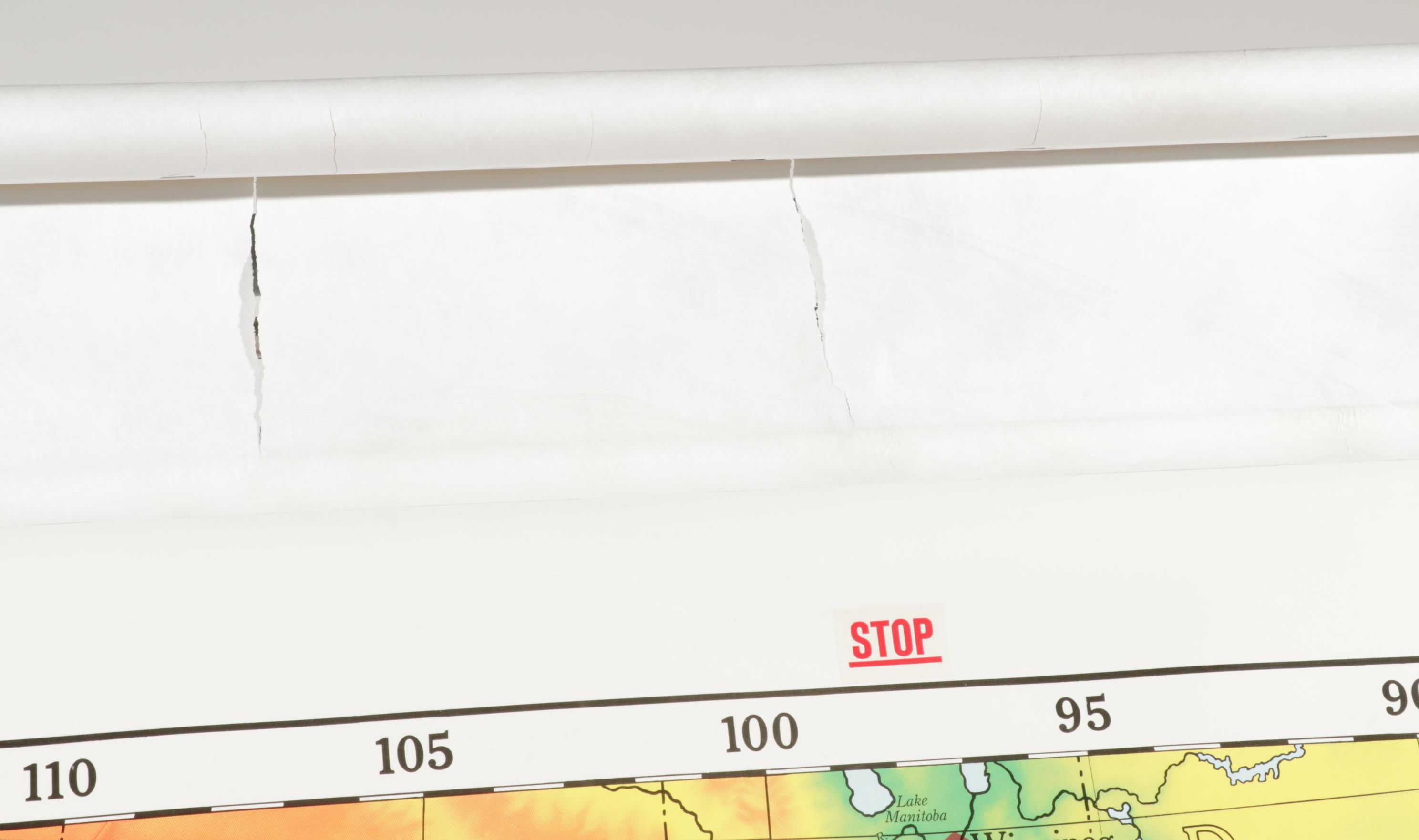 Nystrom United States Pictorial Relief Retractable Wall Map, Late 20th Century