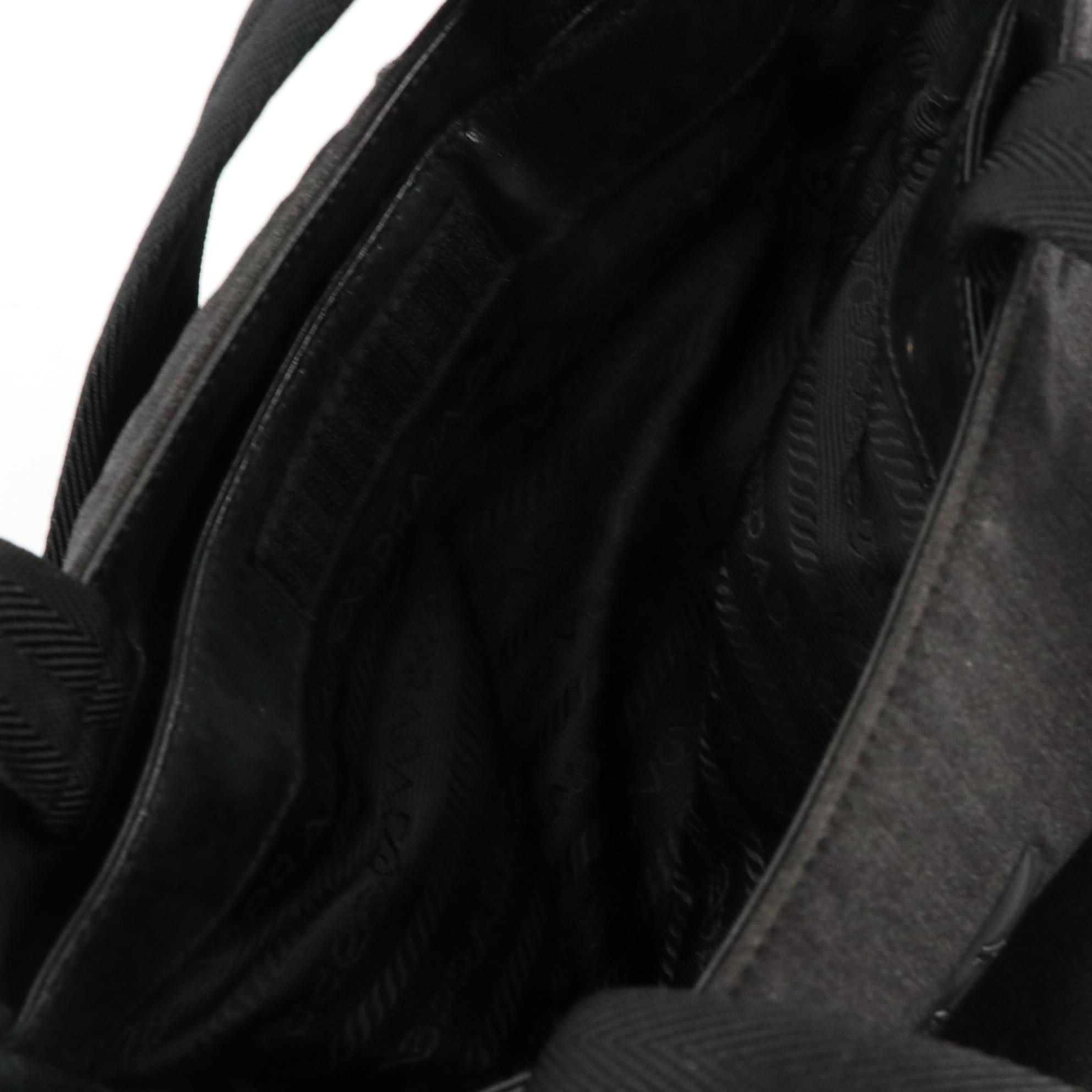 Prada Sport Super 100 Mini Handbag Tote in Cool Grey Nylon Canvas