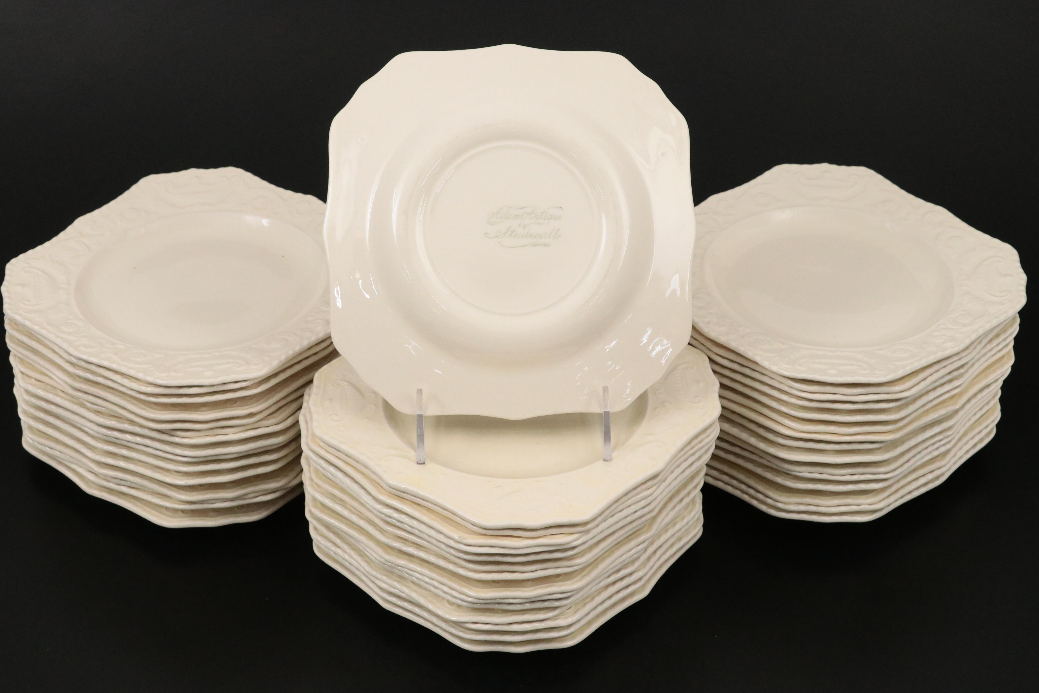 Steubenville "Adam Antique" and Other Wedgwood Ceramic Dinnerware