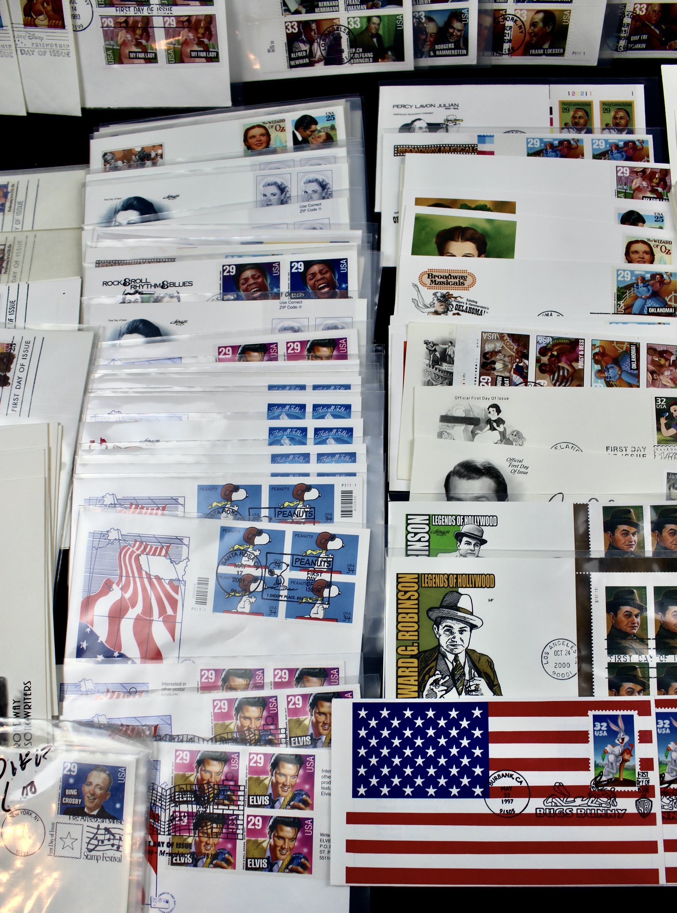 Disney and Hollywood Movie Star First Day Cover Collection