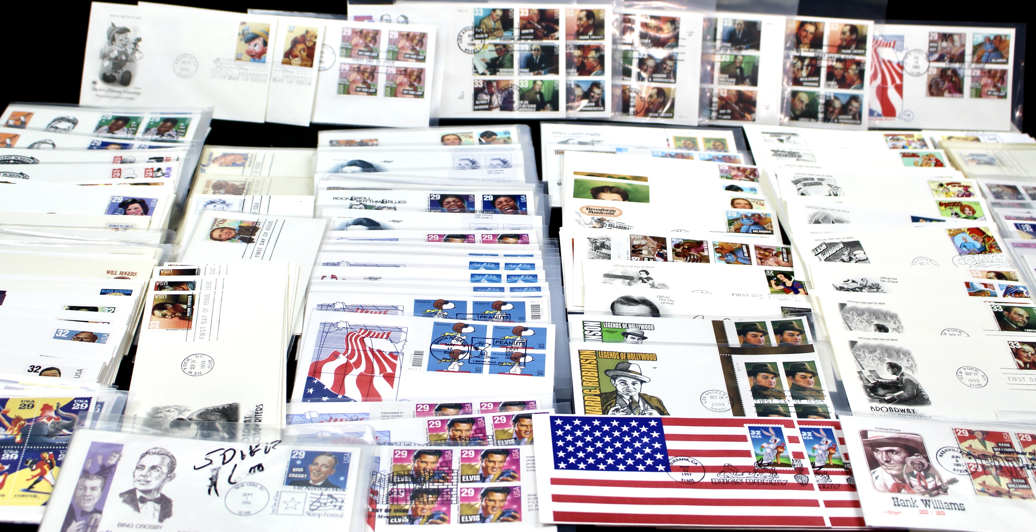 Disney and Hollywood Movie Star First Day Cover Collection